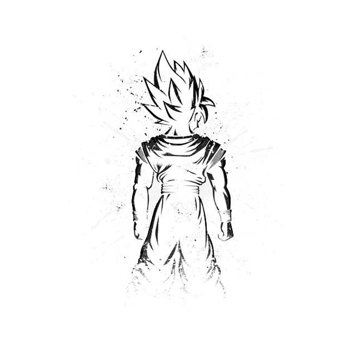 water, no people, white background, studio shot, creativity, son, close-up, animal themes, indoors, Son Goku, splashing, abstract, 720P, purity, copy space, Phone HD Wallpaper