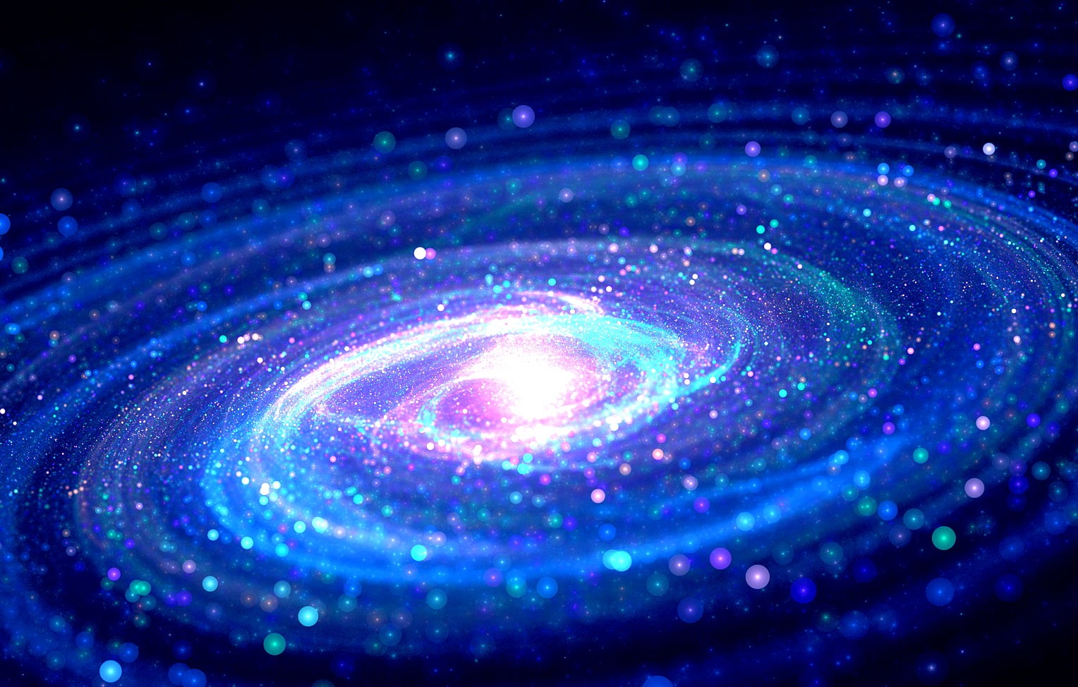 astronomy, Milky Way, spiral, 720P, bokeh, way, pattern, curve, digital art, nature, galaxy, futuristic, full frame, blue, defocused, backgrounds, fractal, HD Wallpaper