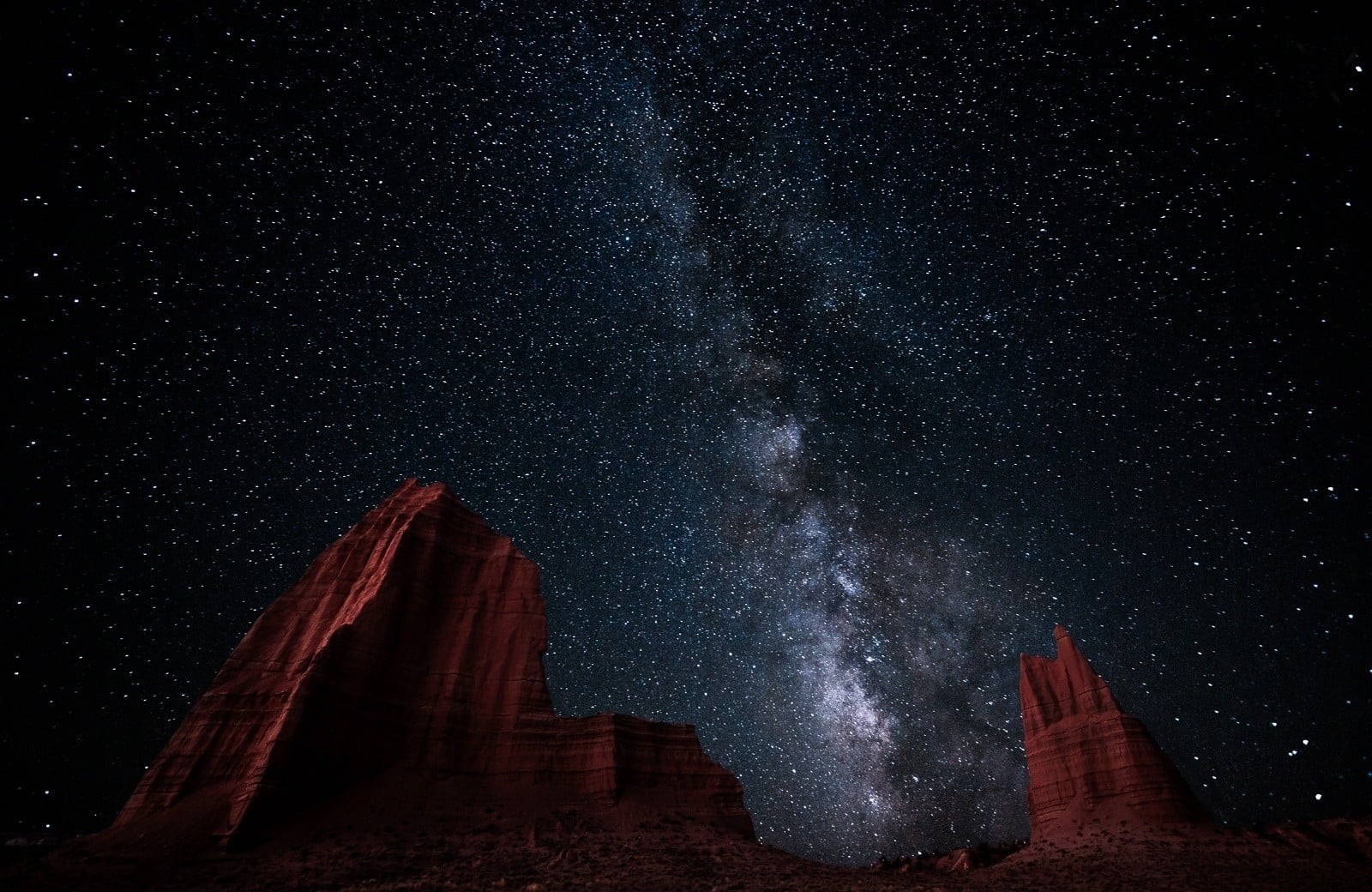 erosion, nature, hills, low angle view, constellation, tranquility, scenics - nature, beauty in nature, space, long exposure, star field, 720P, Milky Way, HD Wallpaper