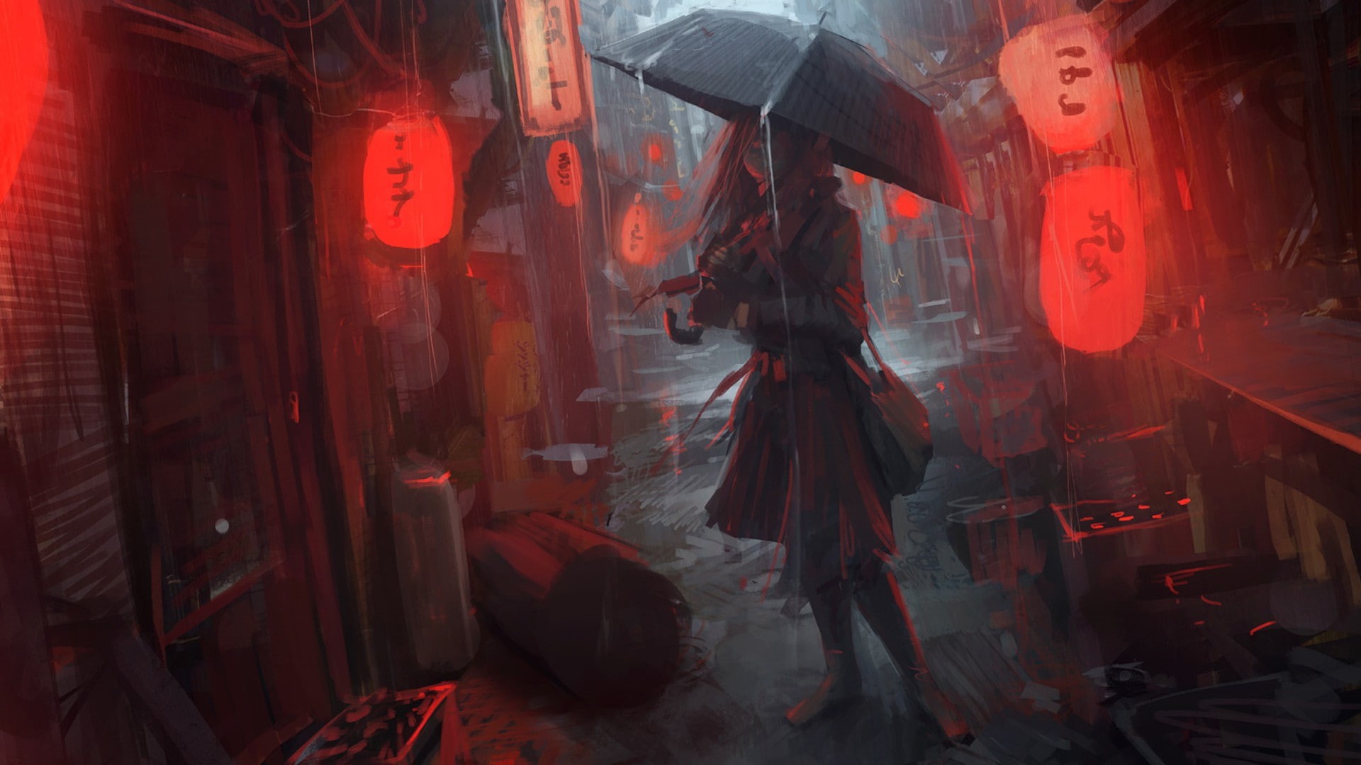 Oldboy, 1080P, rain, HD Wallpaper