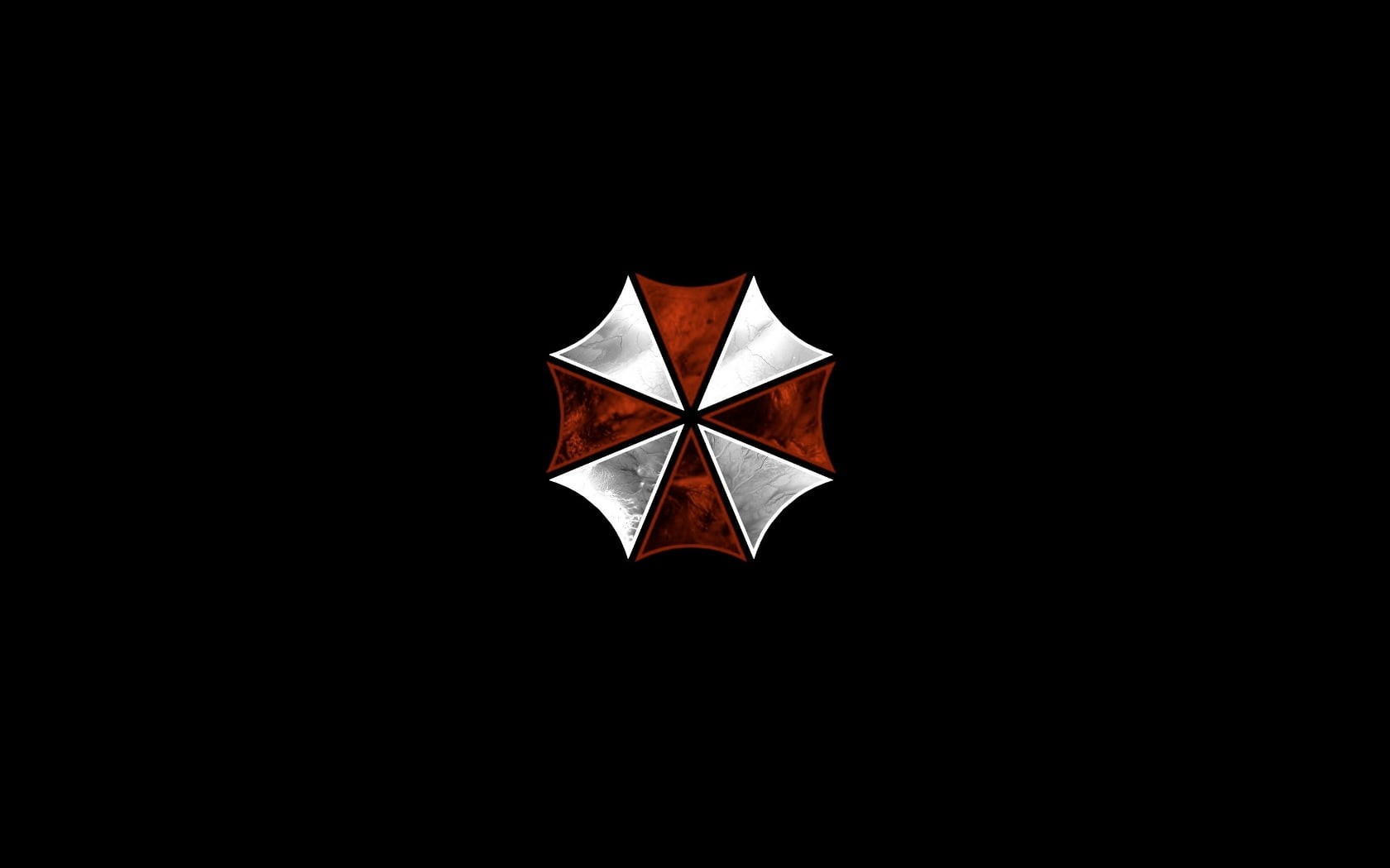 red, night, 720P, Resident Evil, star shape, white, lighting equipment, nature, close-up, Umbrella Corporation, minimalism, cut out, studio shot, umbrella, HD Wallpaper