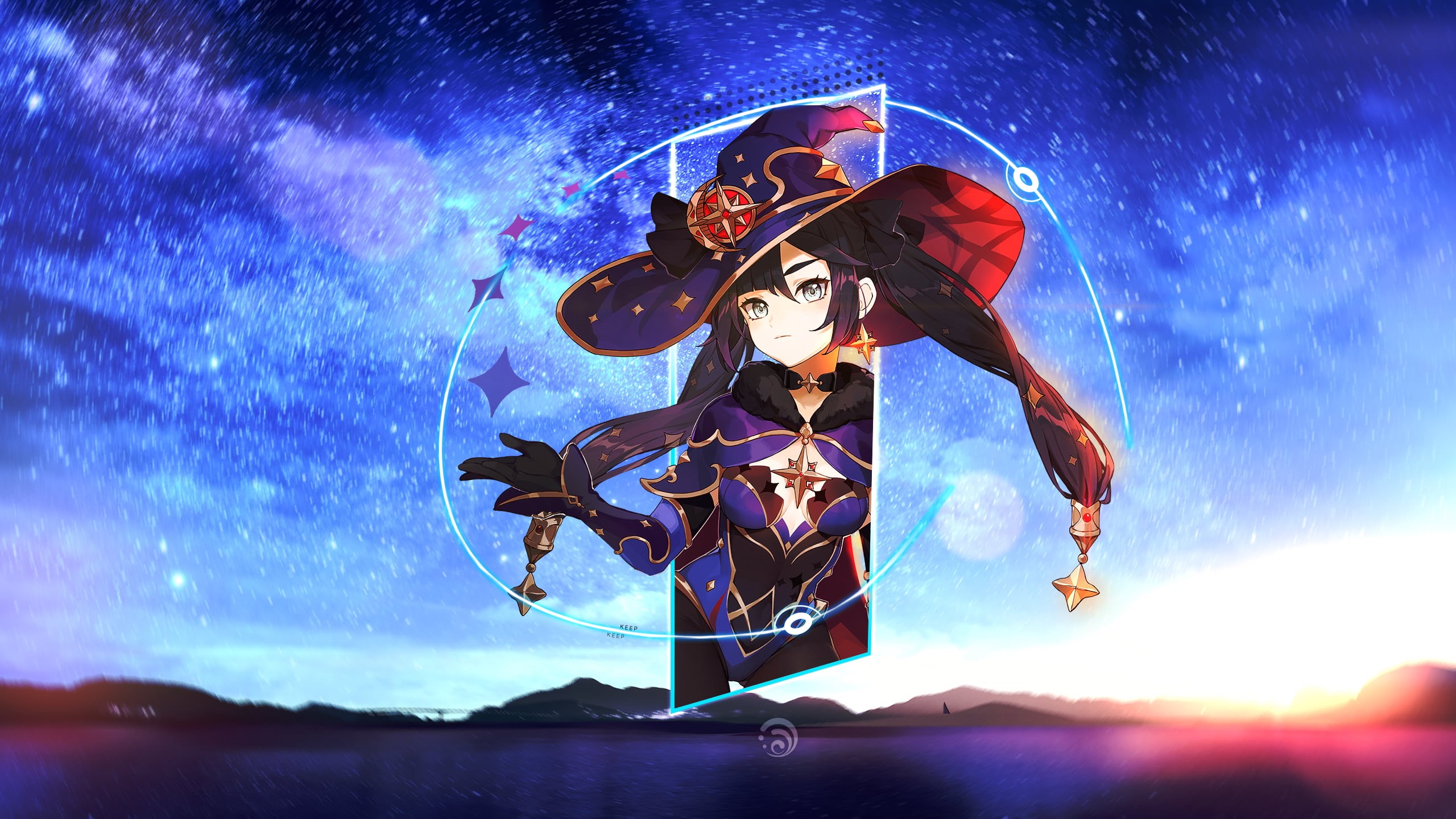 game characters, mona(Genshin Impact), 2K, Genshin Impact, HD Wallpaper