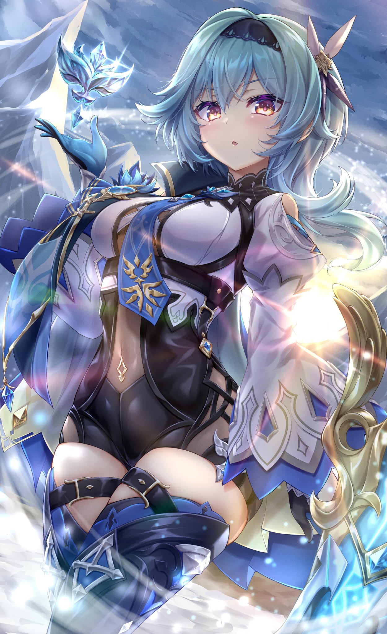 anime girls, Eula(Genshin impact), 1080P, Genshin Impact, Phone HD Wallpaper