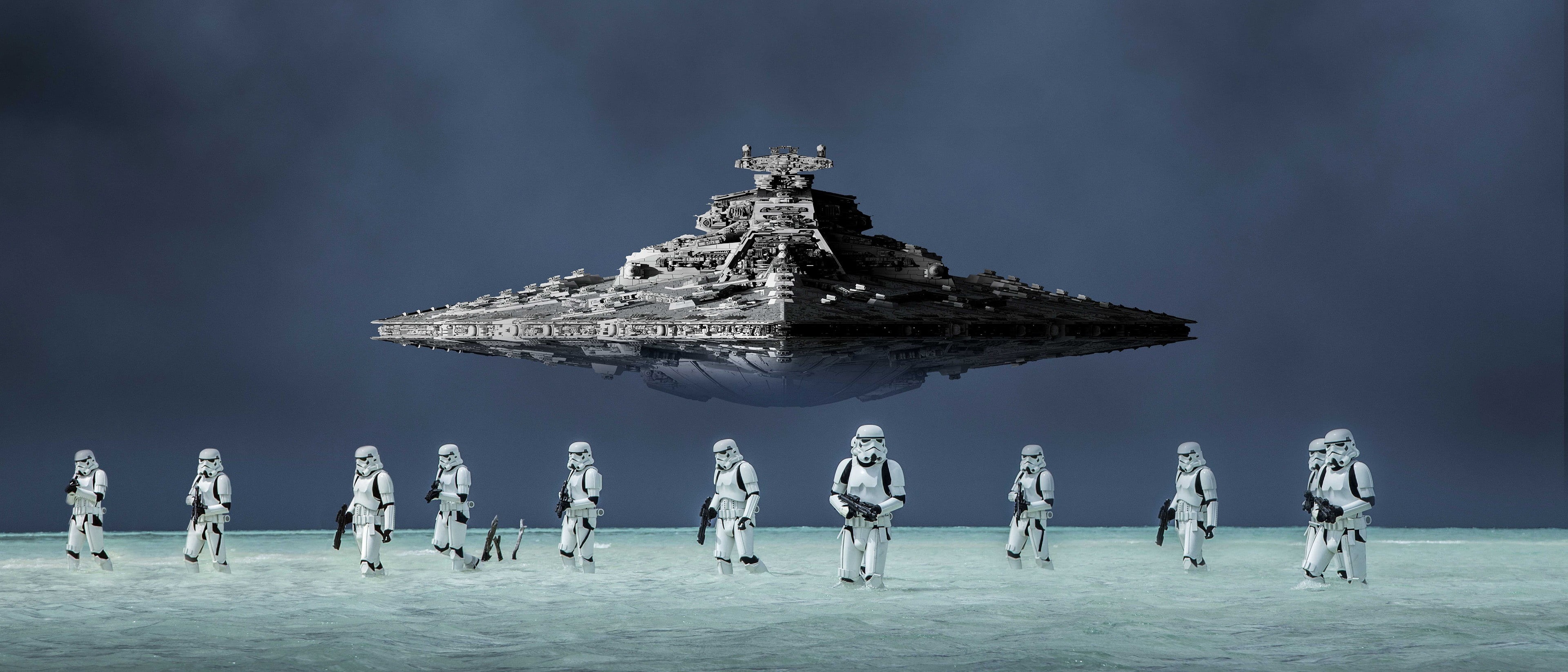 environment, sculpture, group of people, wars, architecture, nature, destroyer, human representation, blaster, travel, film, statue, cinema, HD Wallpaper