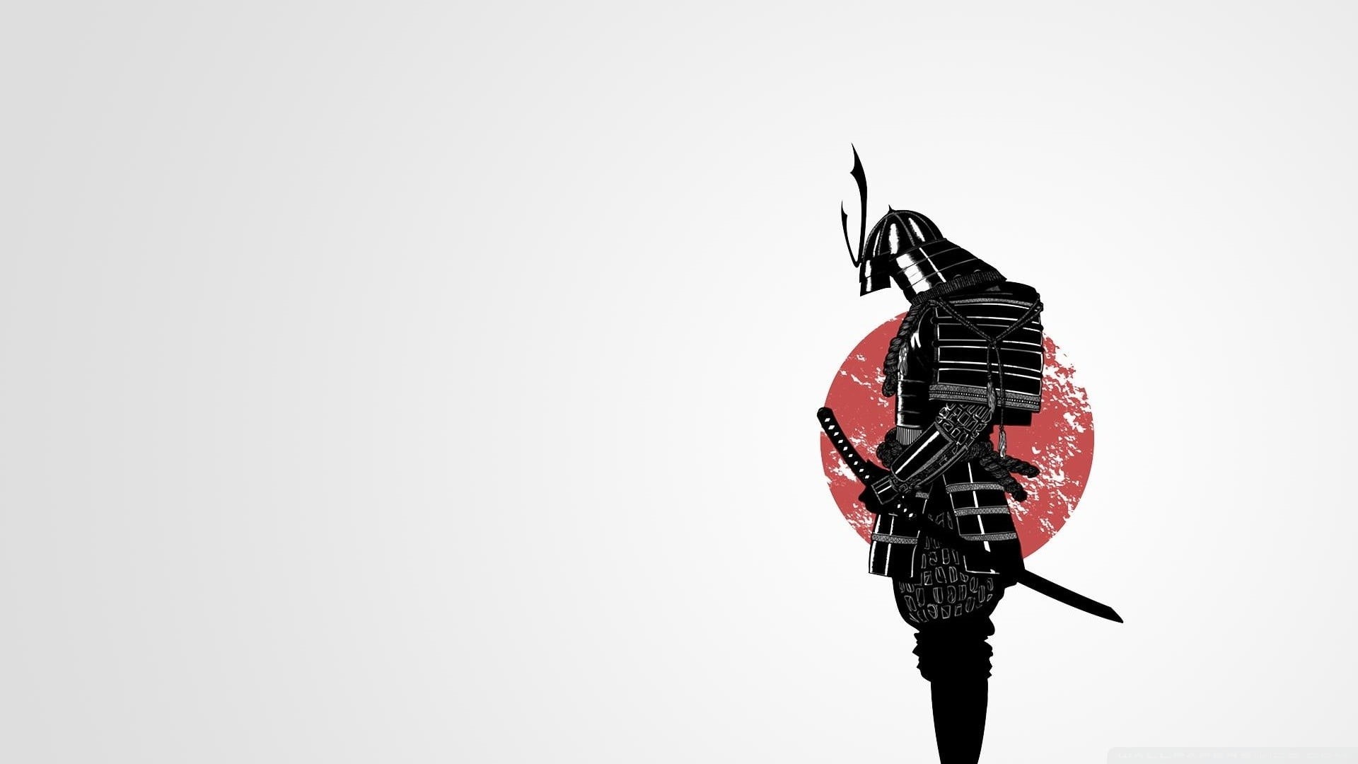 cut out, clear sky, single object, black color, creativity, animal wildlife, indoors, samurai, 1080P, no people, white background, copy space, HD Wallpaper