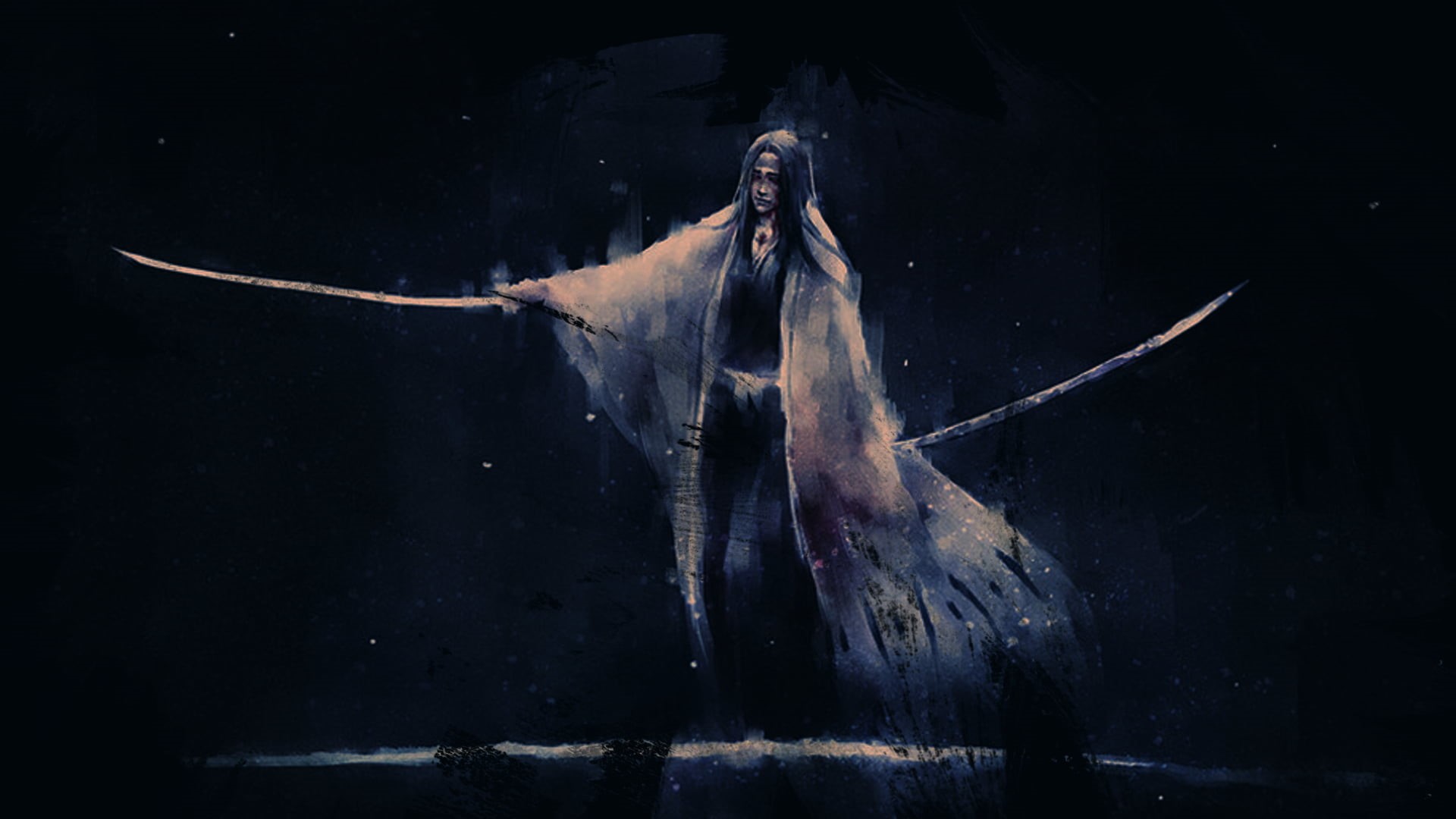 nature, religion, katana, dead Person, animal wildlife, horror, outdoors, black background, women, halloween, spooky, swords, water, blood, adult, dead, HD Wallpaper