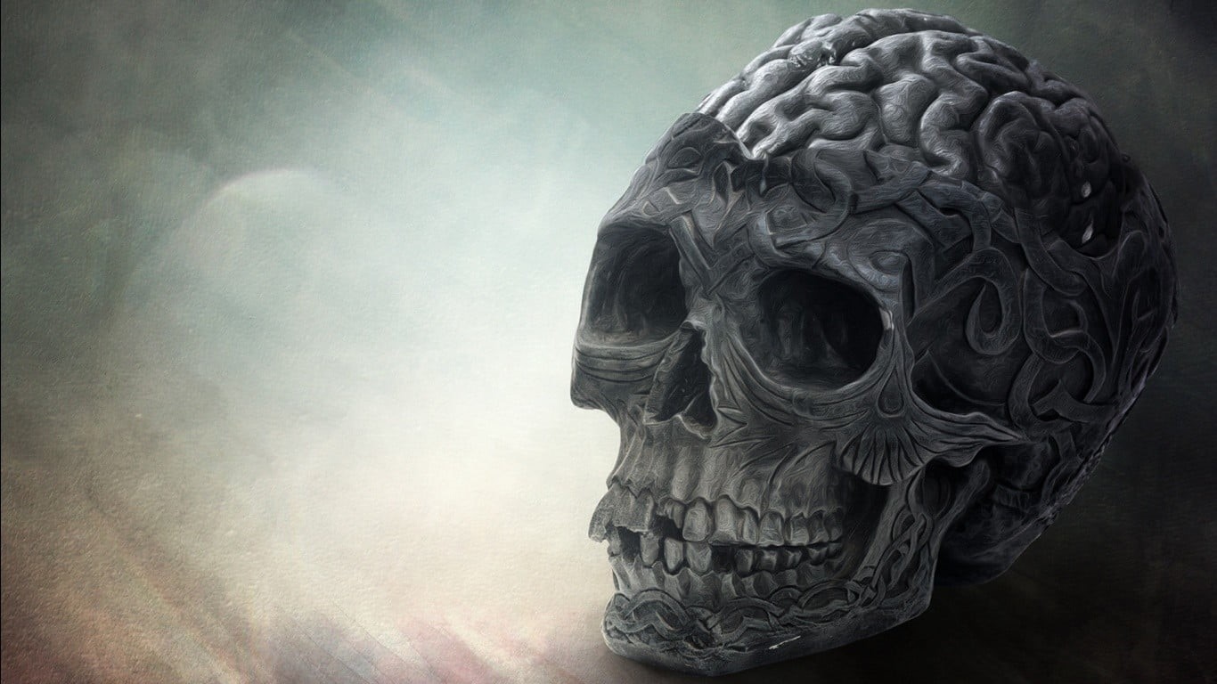 death, human representation, close-up, art and craft, carving - craft product, male likeness, day, representation, brain, sculpture, no people, pattern, HD Wallpaper