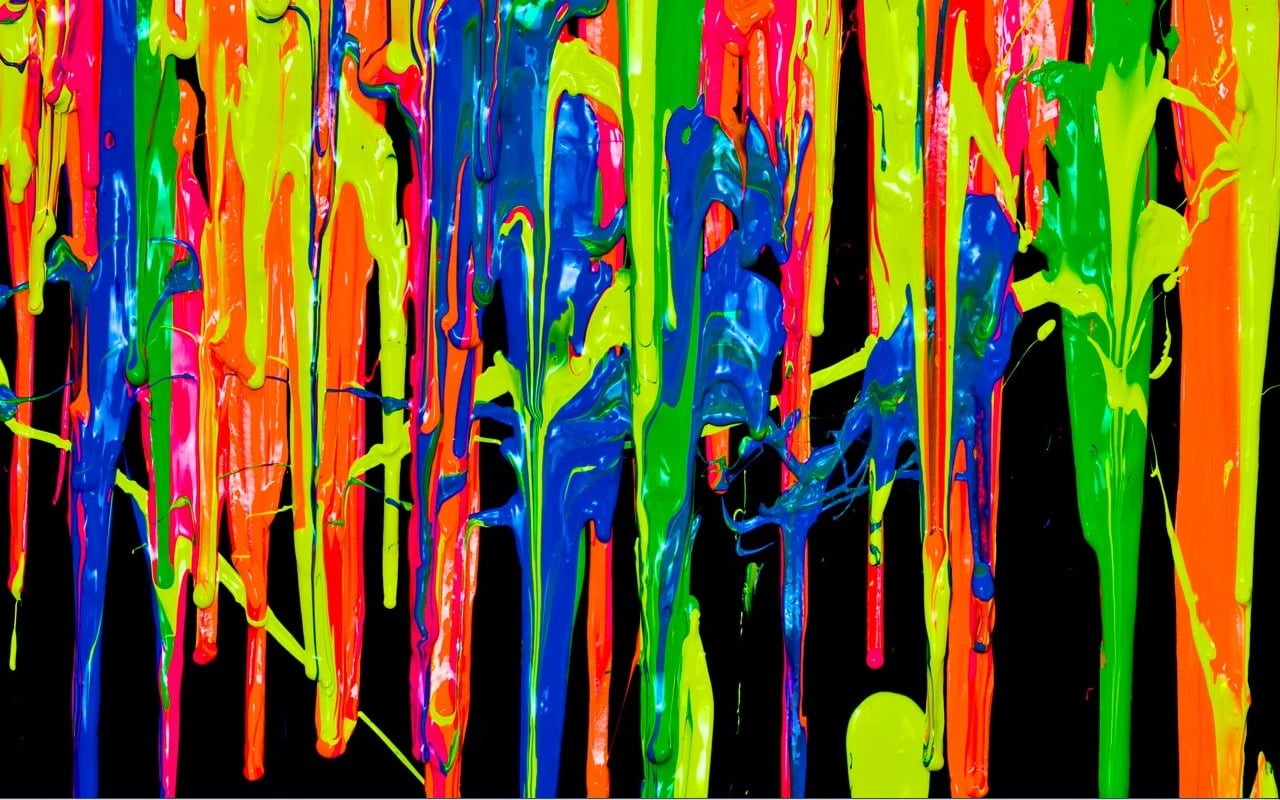 colorful, paint splatter, close-up, lighting equipment, full frame, art and craft, abstract, abundance, no people, glowing, creativity, business, painting, HD Wallpaper