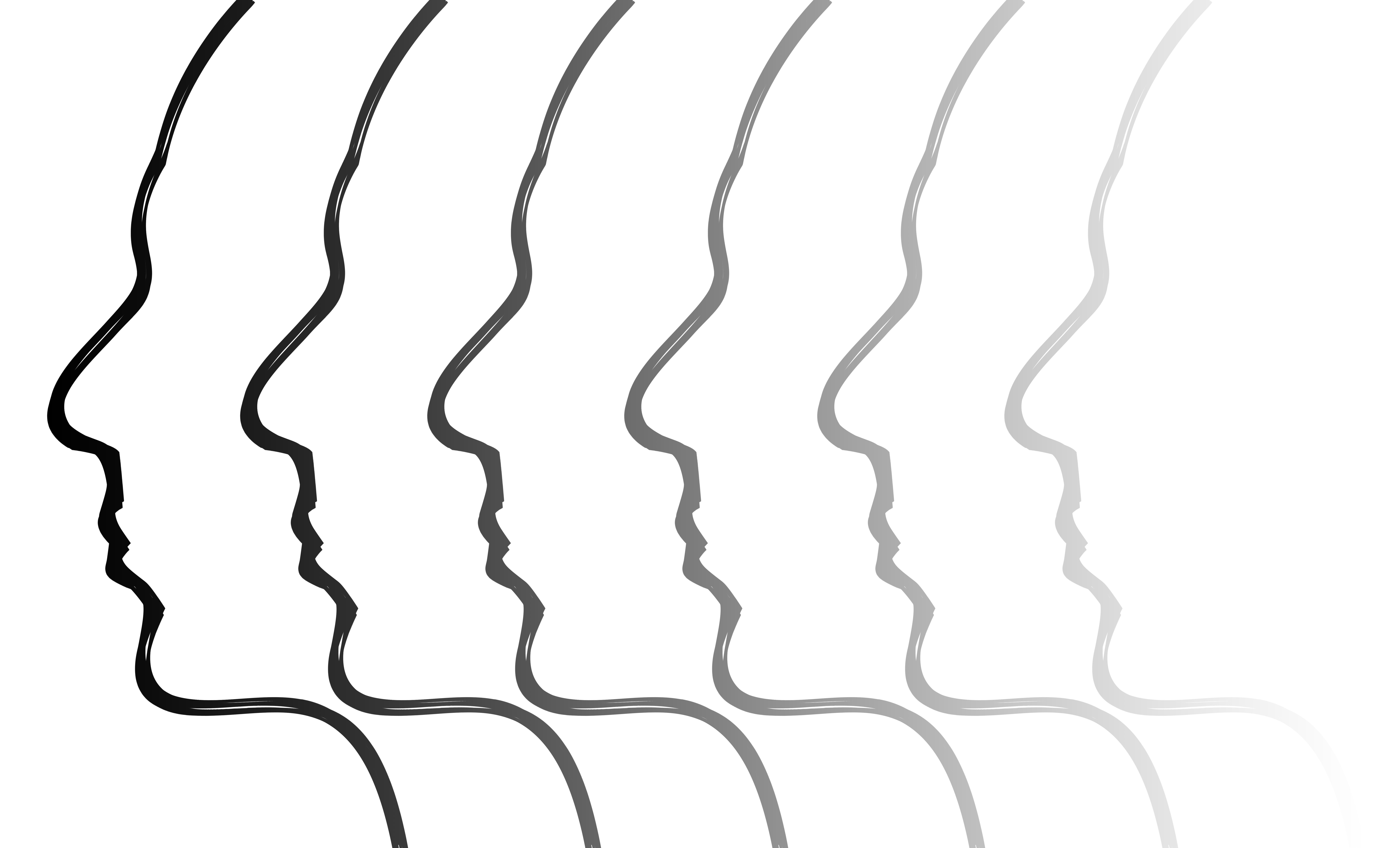 doubt, close-up, paper, studio shot, illustration, thoughts, no people, silhouette, shape, repetition, connection, simplicity, thought, cut out, anxiety, HD Wallpaper