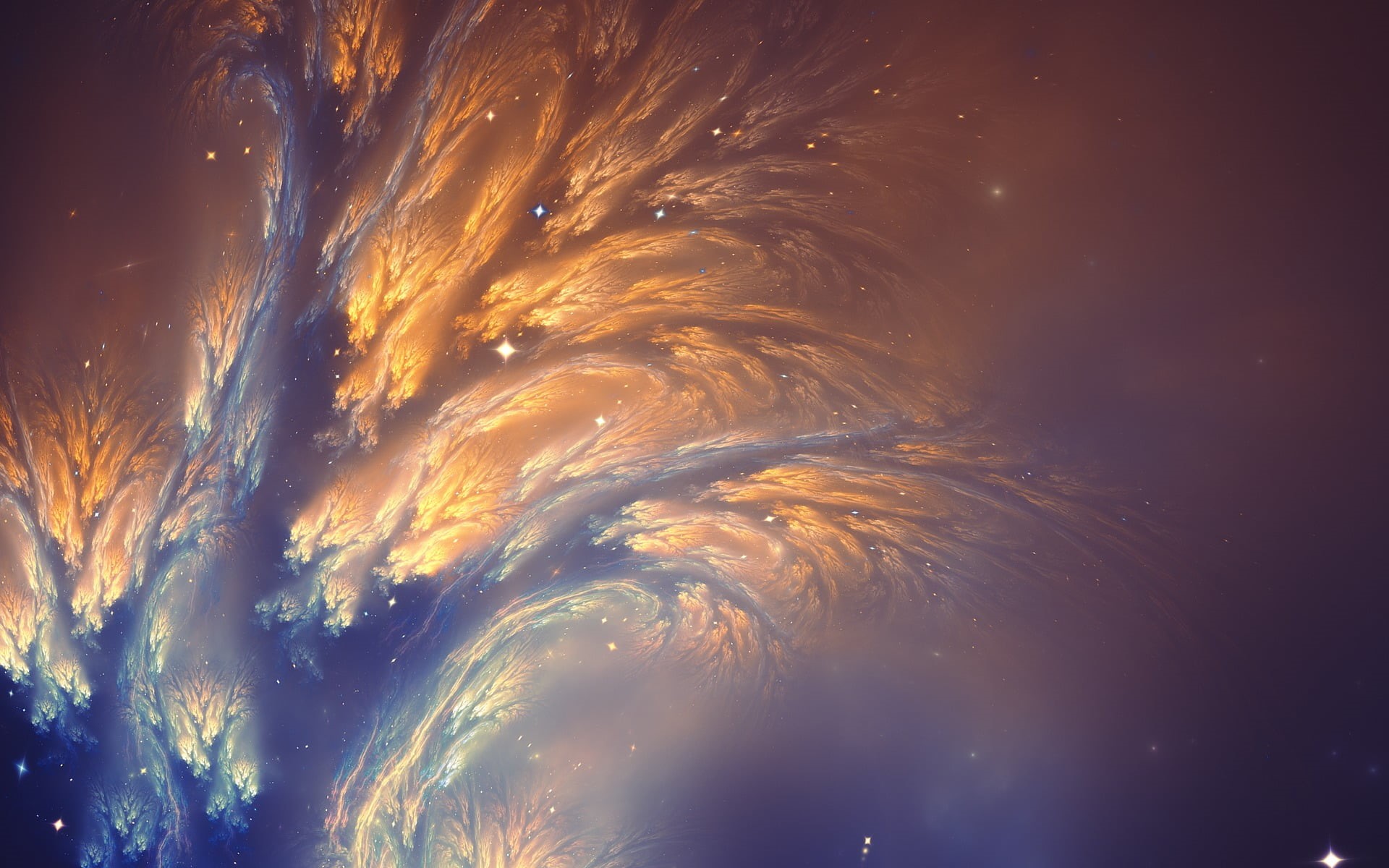 nature, low angle view, abstract, sky, fractal, space, motion, scenics - nature, 1080P, backgrounds, outdoors, night, no people, cloud - sky, HD Wallpaper