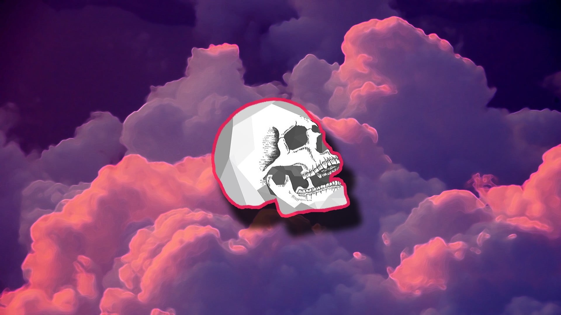 sign, no people, heart shape, communication, day, dramatic sky, 1080P, abstract, nature, outdoors, cloud - sky, sky, overcast, emotion, skull, cloudscape, HD Wallpaper