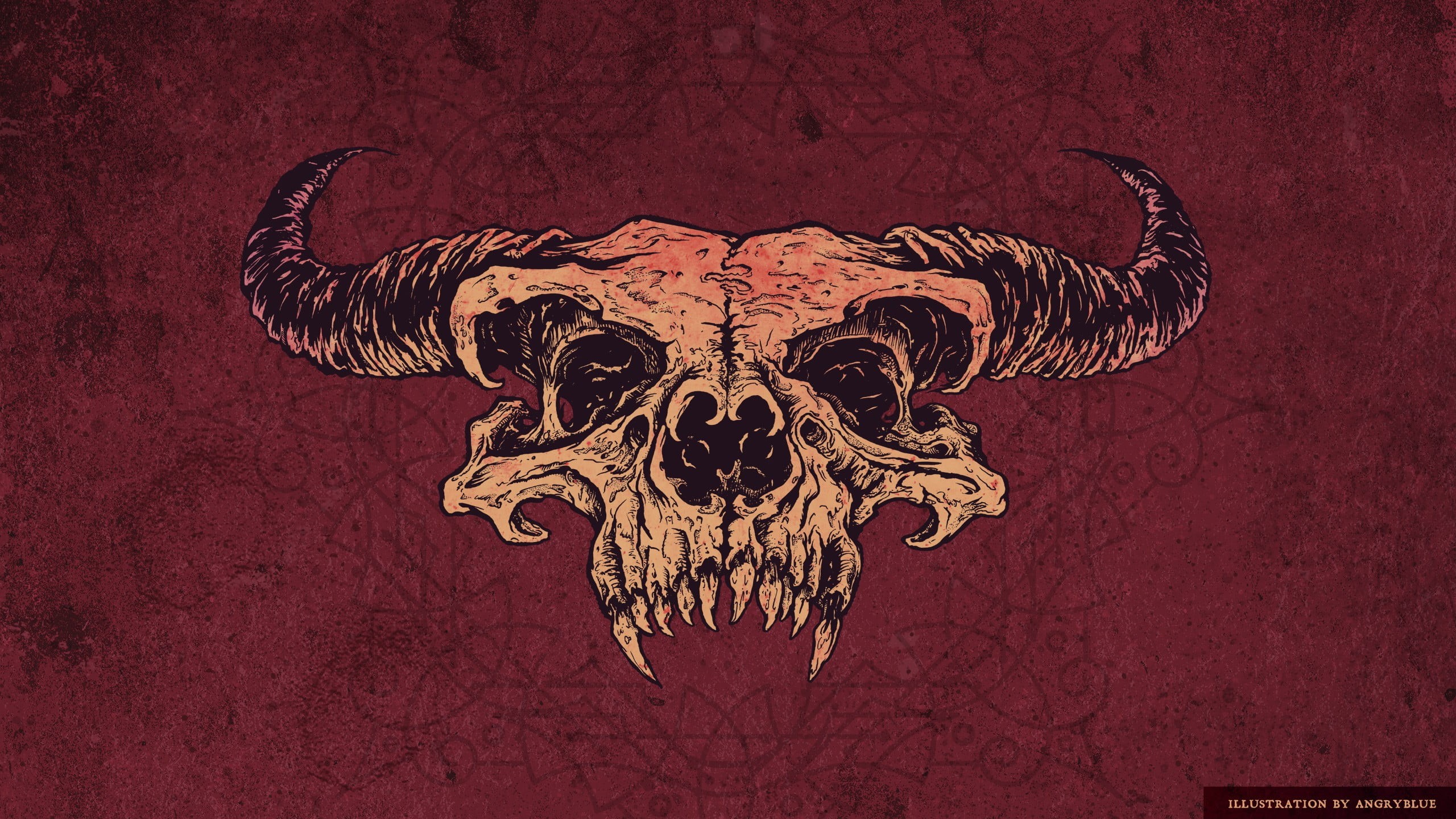 representation, indoors, demon, brown, art and craft, animal themes, no people, single object, 2K, artwork, angryblue, animal, fantasy art, HD Wallpaper