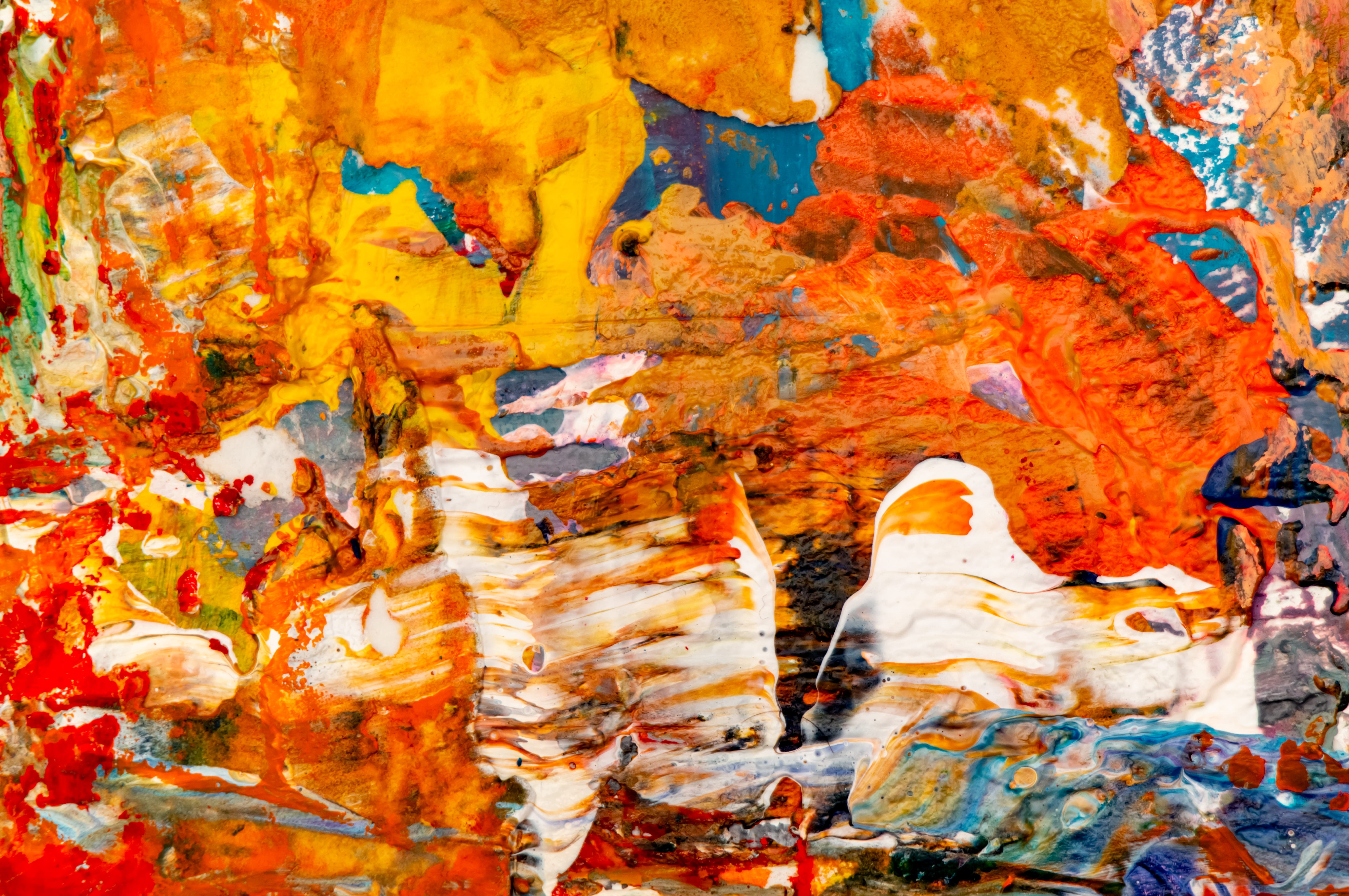 artistic, creativity, representation, art and craft, colourful, orange color, day, close-up, backgrounds, architecture, abstract expressionism, contemporary art, HD Wallpaper