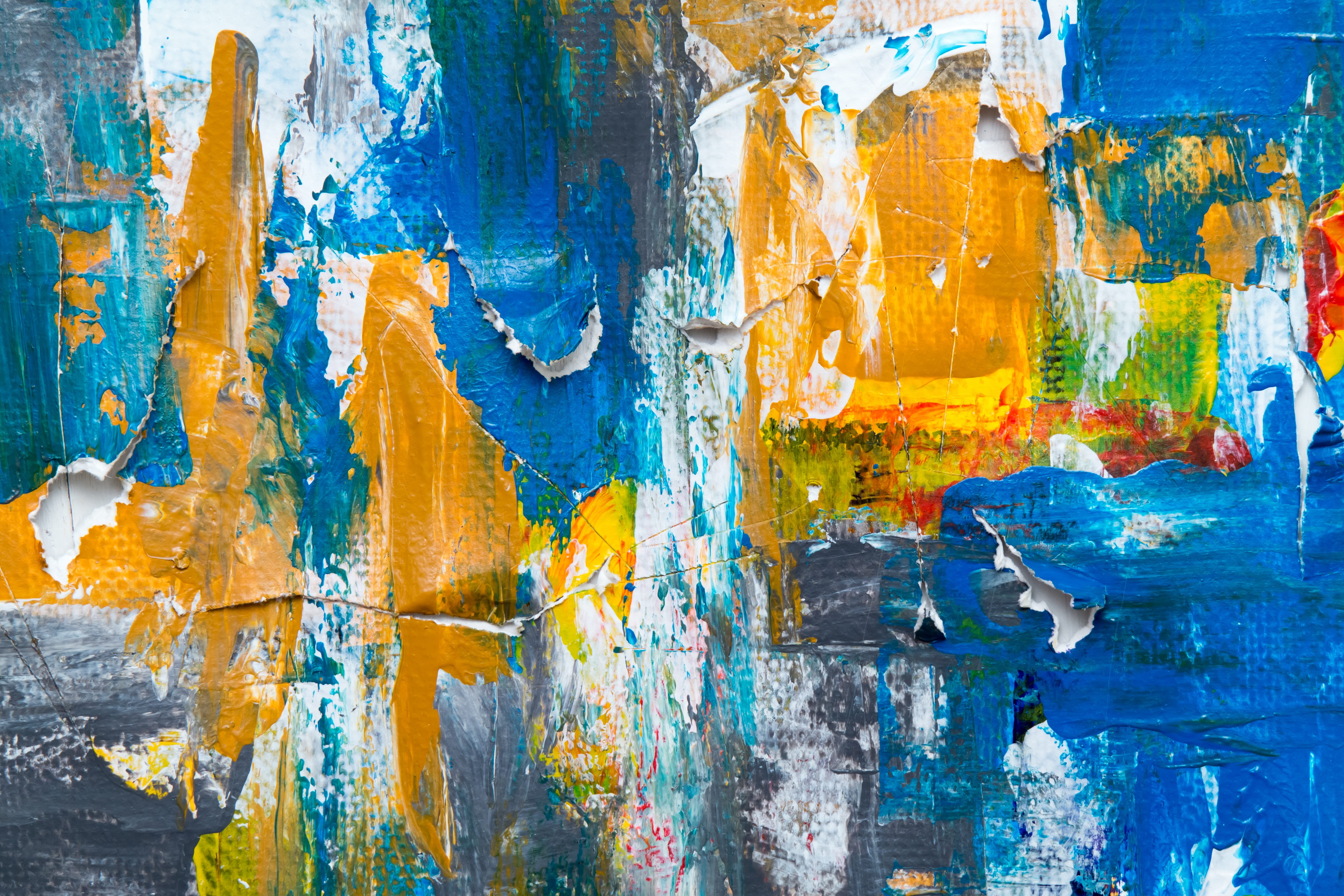 colors, art, outdoors, pattern, oil painting, craft, creative, peeling off, turquoise colored, old, colorful, paint, architecture, vibrant color, weathered, HD Wallpaper