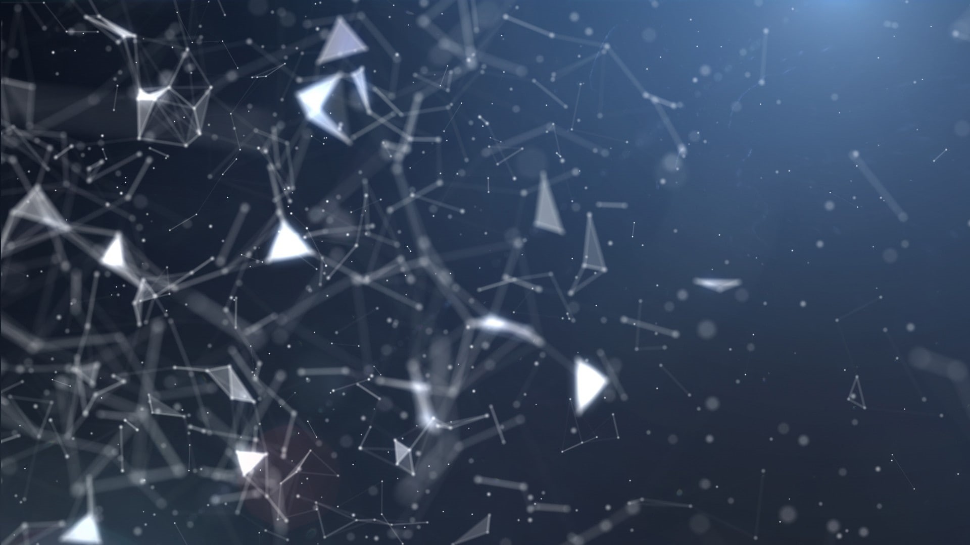 atoms, simple background, digital art, Plexus, protons, abstract, neutrons, triangle, 1080P, electrons, HD Wallpaper
