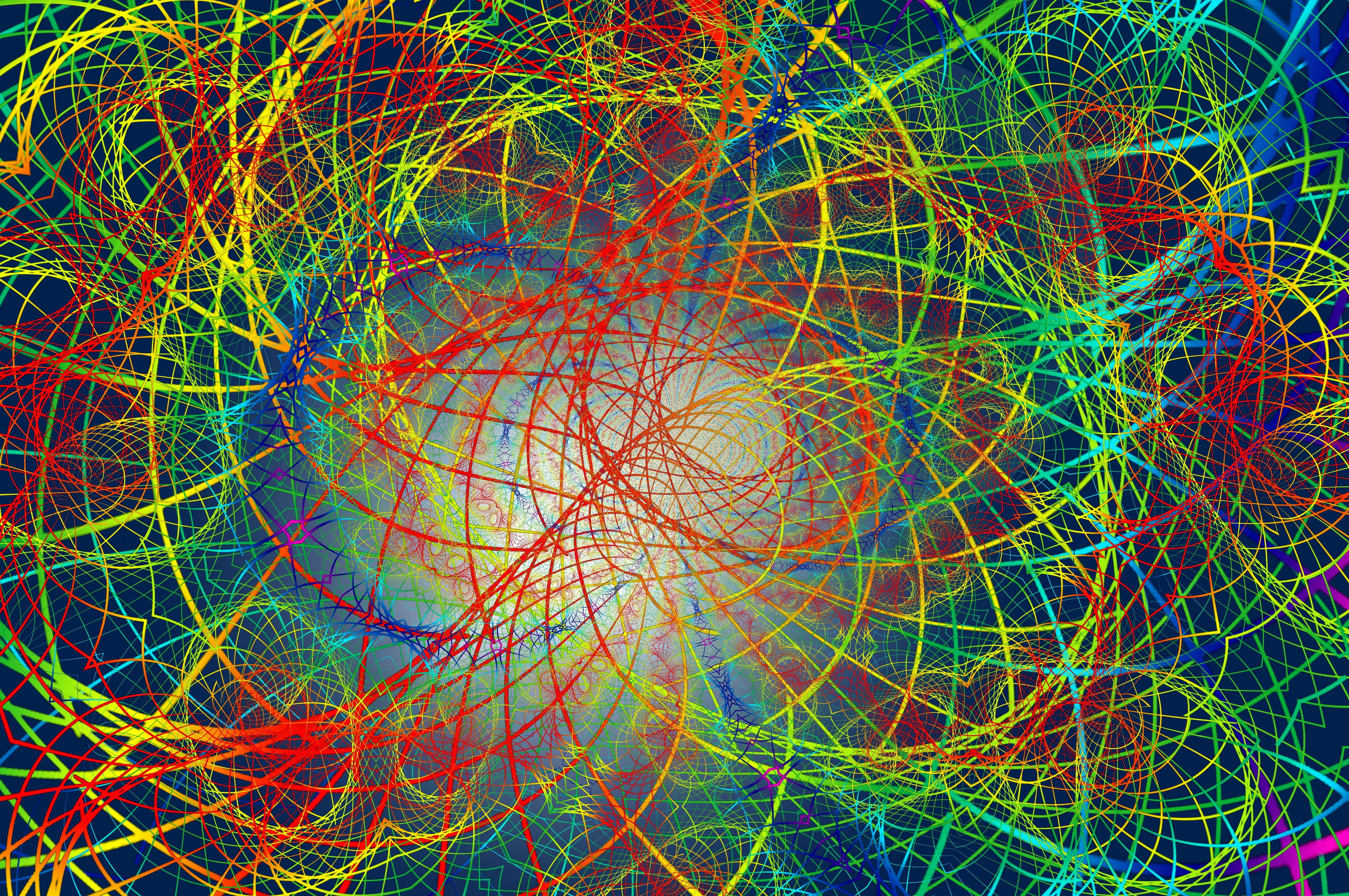 design, shiny, fractal, technology, fantasy, light - Natural Phenomenon, tangled, pattern, plexus, backgrounds, backdrop, close-up, space, nature, glowing, HD Wallpaper