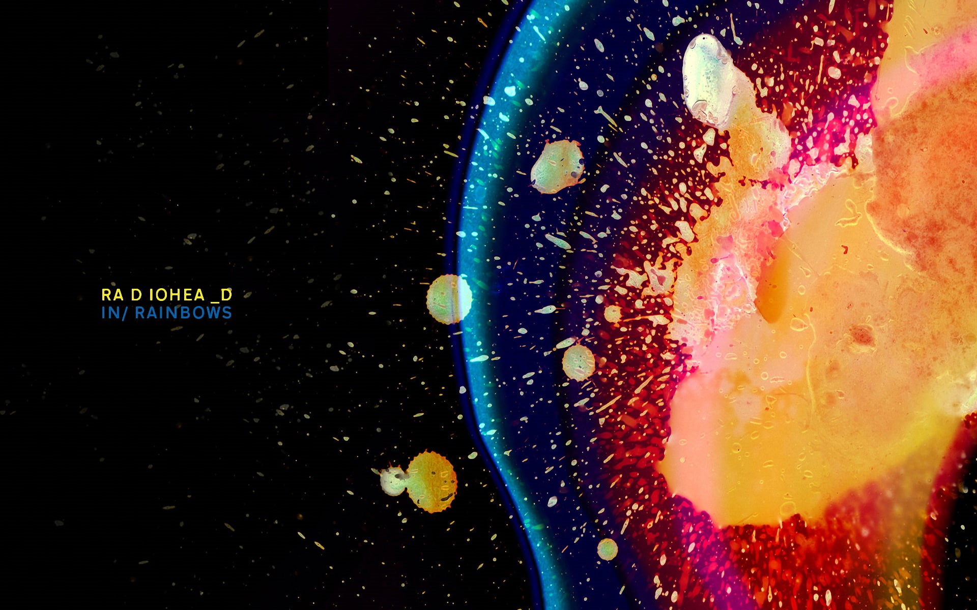 abstraction, Rainbow, 1080P, Radiohead, color, spot, HD Wallpaper