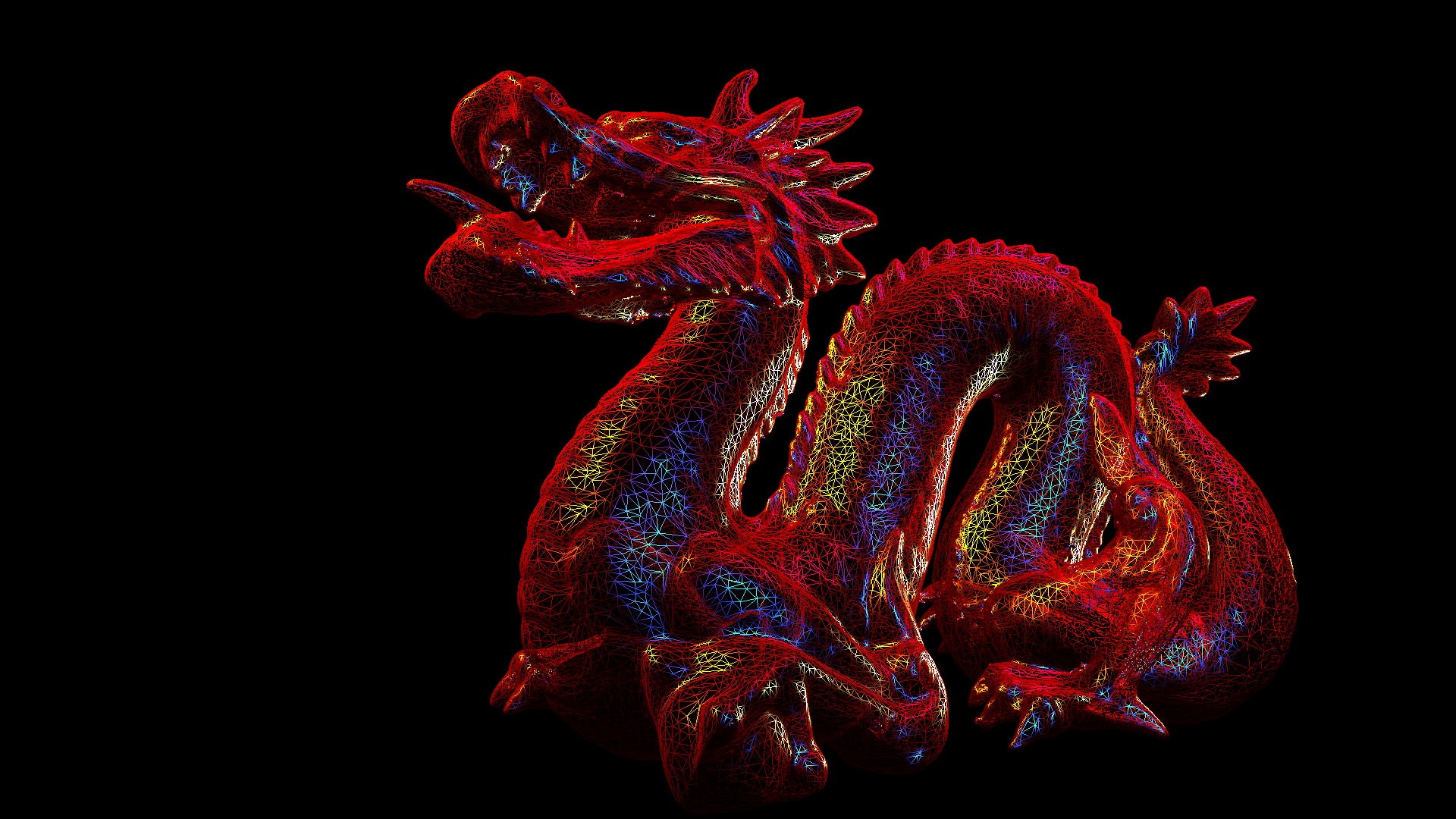 animal themes, black background, multi colored, bird, creativity, wireframe, craft, studio shot, art and craft, dragon, pattern, representation, copy space, HD Wallpaper