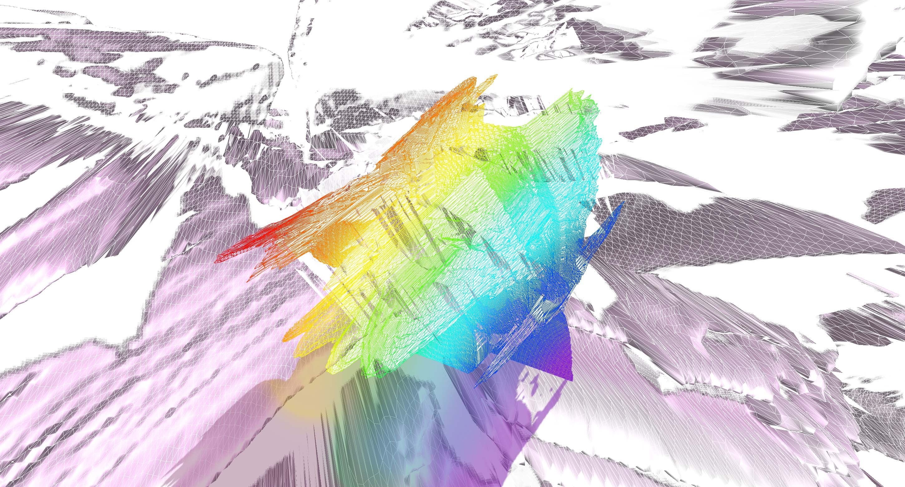 wireframe, multi colored, green, vibrant color, 3D, reflection, no people, abstract, paper, still life, 2K, paint, creativity, art and craft, HD Wallpaper