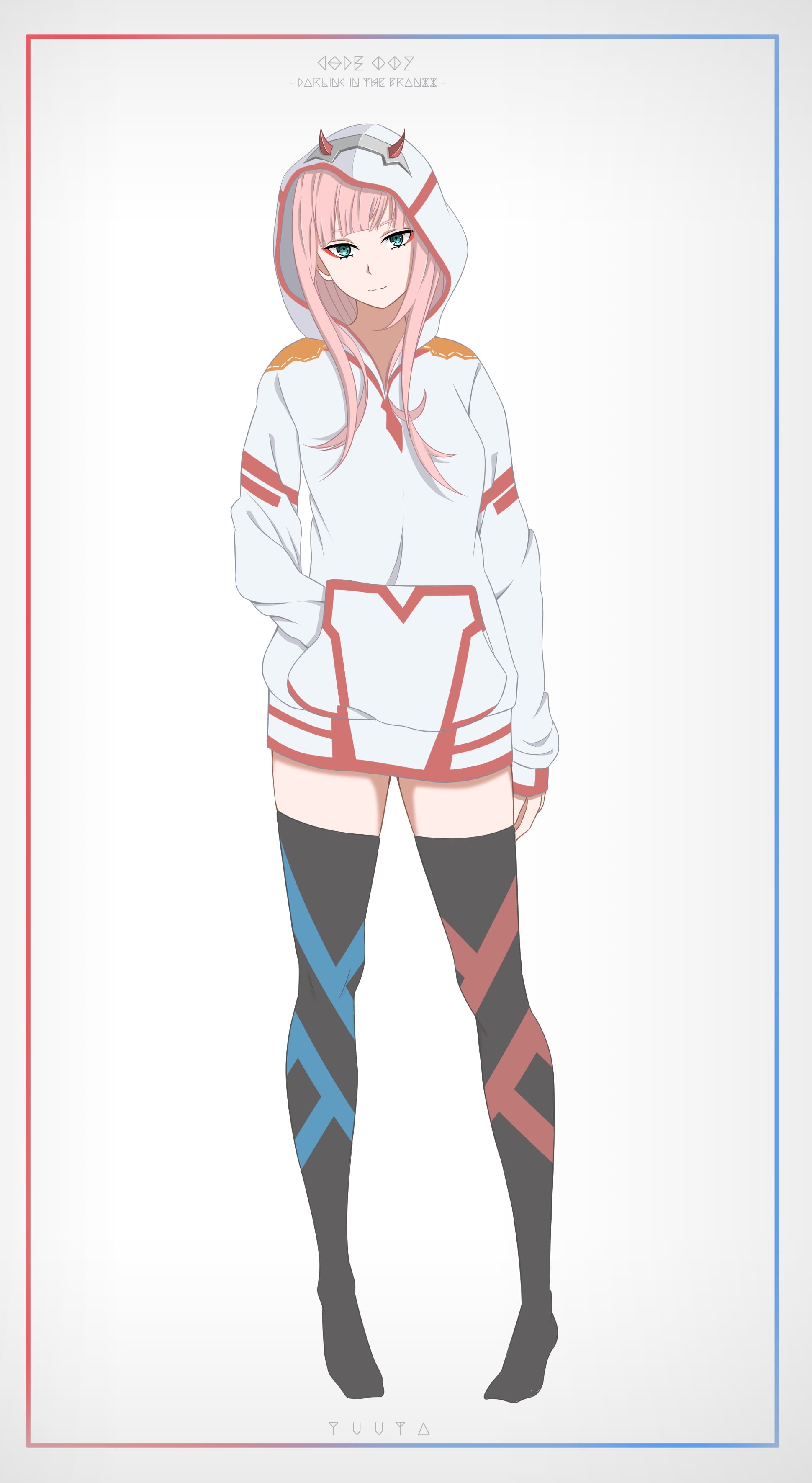 emotion, human body part, young adult, studio shot, shorts, one person, males, adult, white background, indoors, Zero Two (Darling in the FranXX), archival, Phone HD Wallpaper