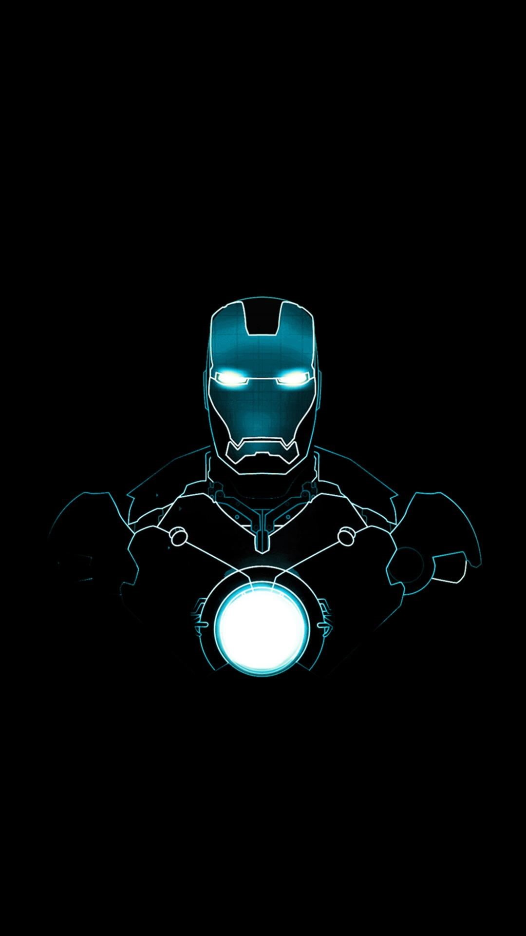 creativity, dark, glowing, iron, black background, sketch, studio shot, light - natural phenomenon, Hollywood Movies, 1080P, black color, suit, illuminated, Phone HD Wallpaper
