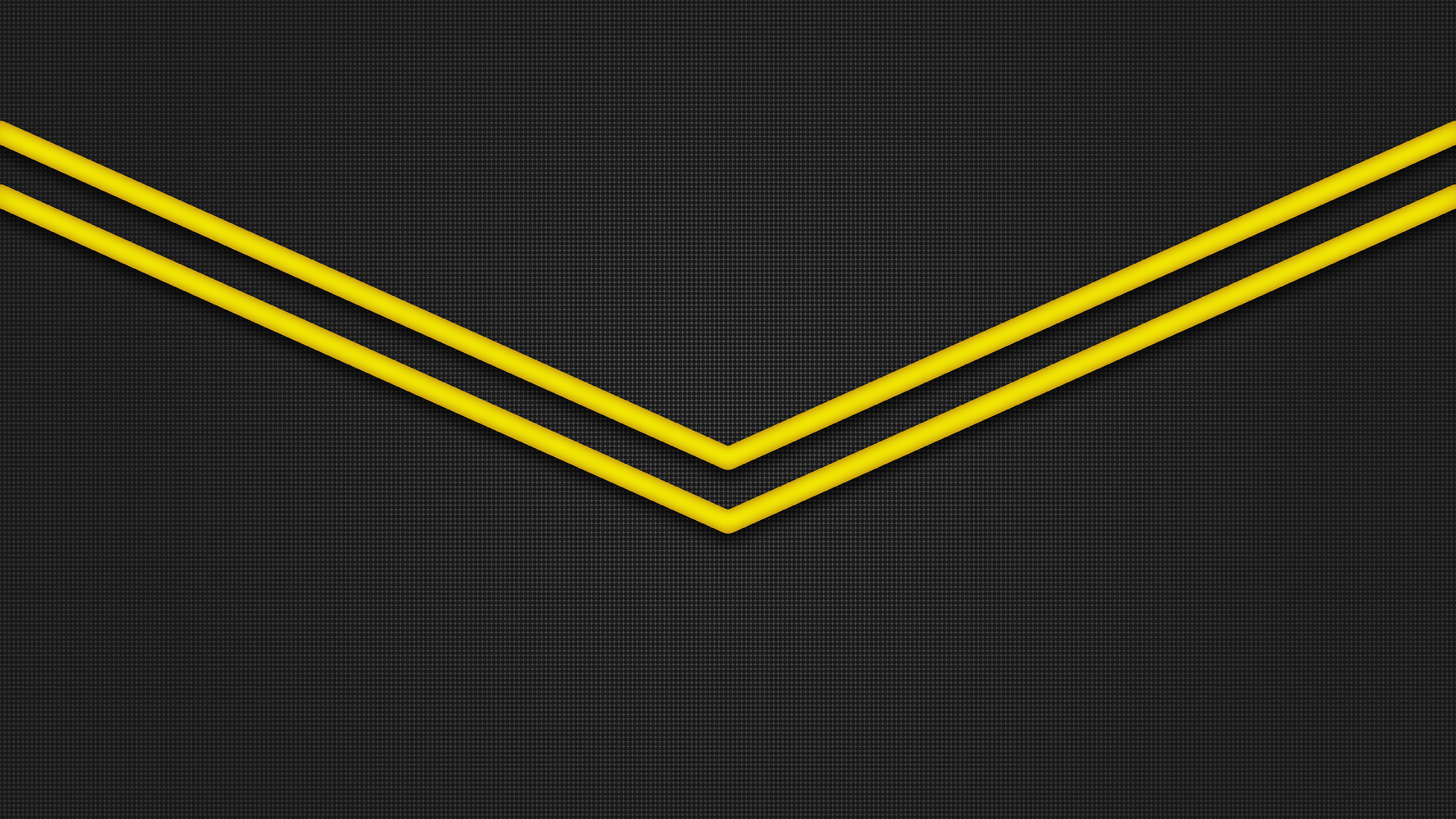 minimal, flat, black, flat design, 8k uhd, envelope, minimal art, grey, classic, 8K, yellow, HD Wallpaper