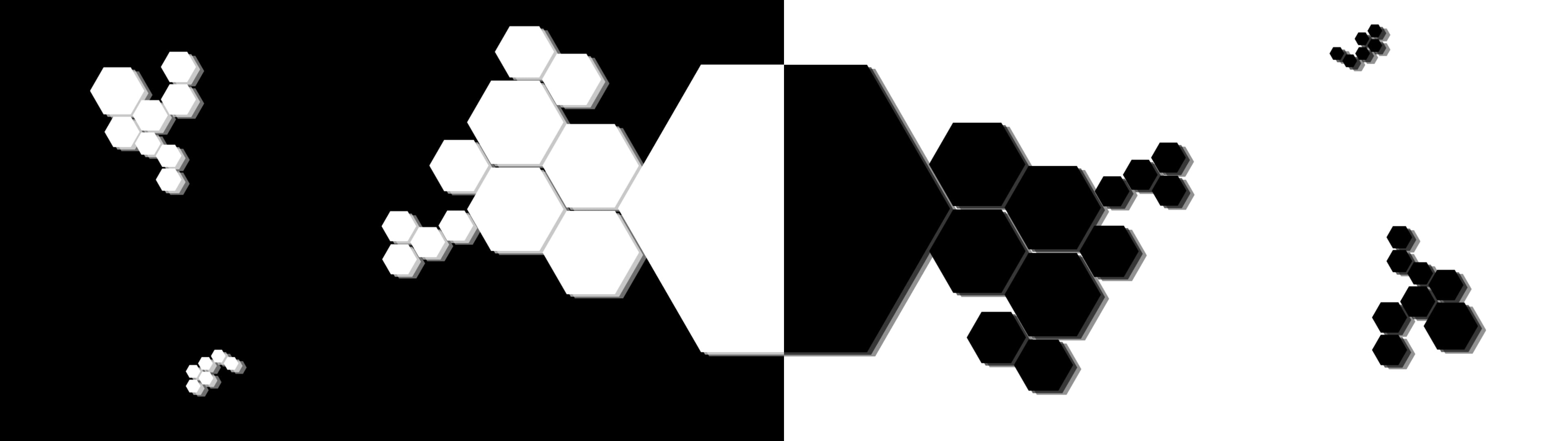 reflection, high angle view, text, hexagon, shadow, studio shot, human representation, creativity, indoors, no people, representation, panoramic, black, HD Wallpaper