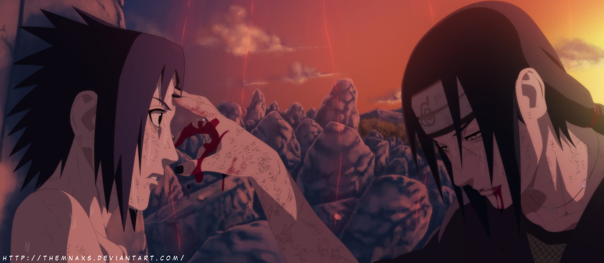 1080P, Anime, Naruto, Itachi Uchiha, Sasuke Uchiha, HD Wallpaper