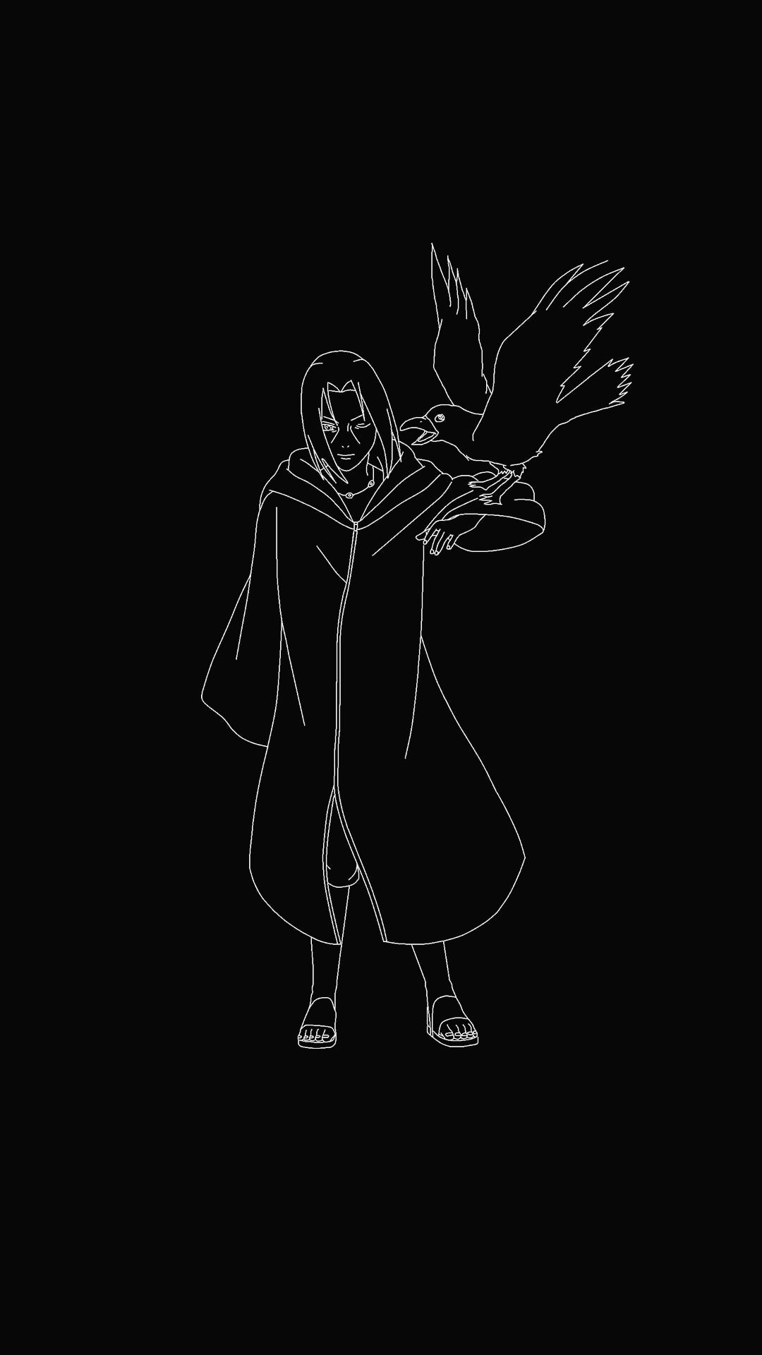1080P, anime, Naruto (anime), Uchiha Itachi, Phone HD Wallpaper