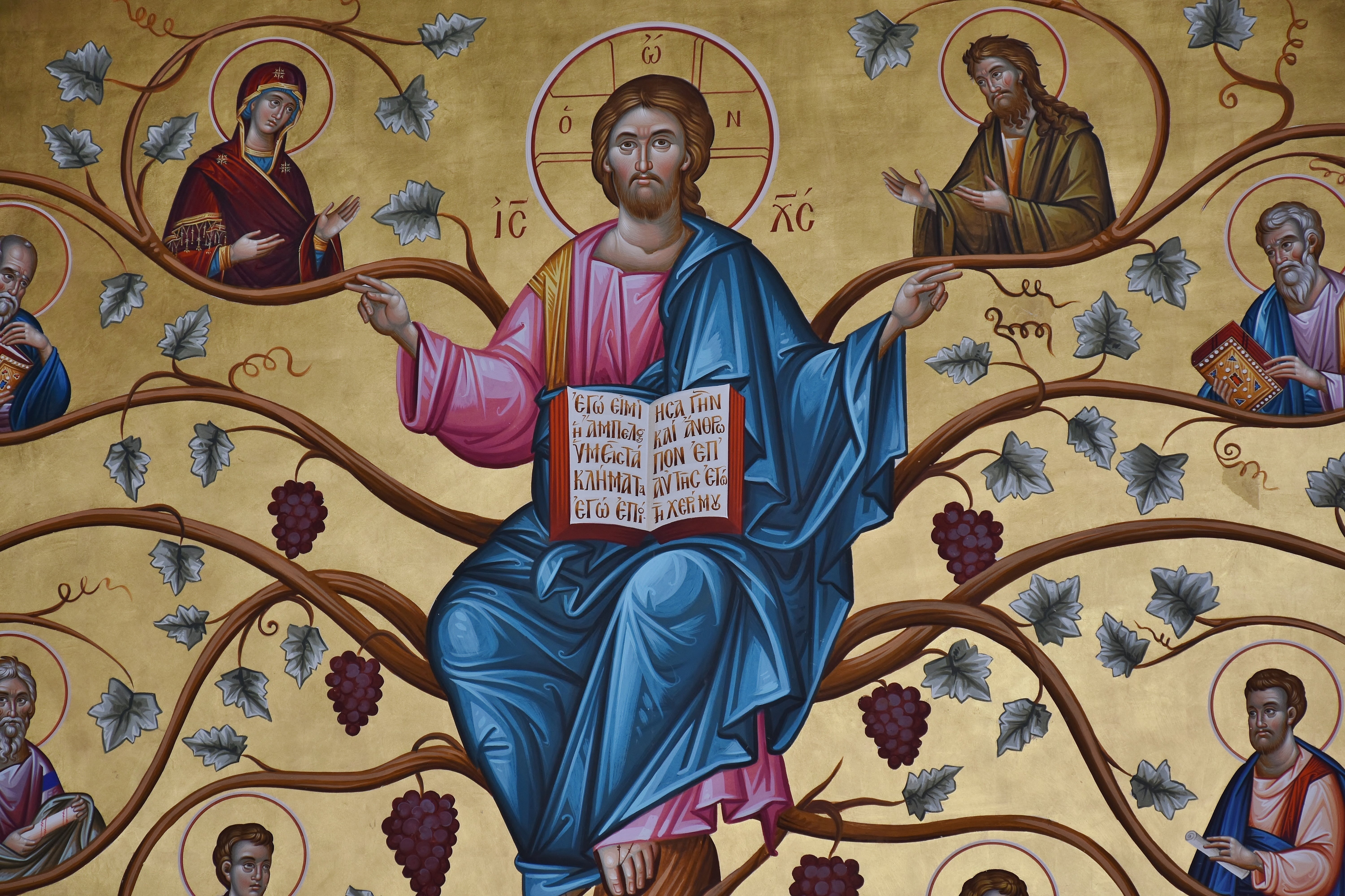 belief, symbol, pattern, men, fresco, spirituality, illustration, bible, greek, faith, believe, mural, architecture, mystical, art, pray, religious, four, HD Wallpaper