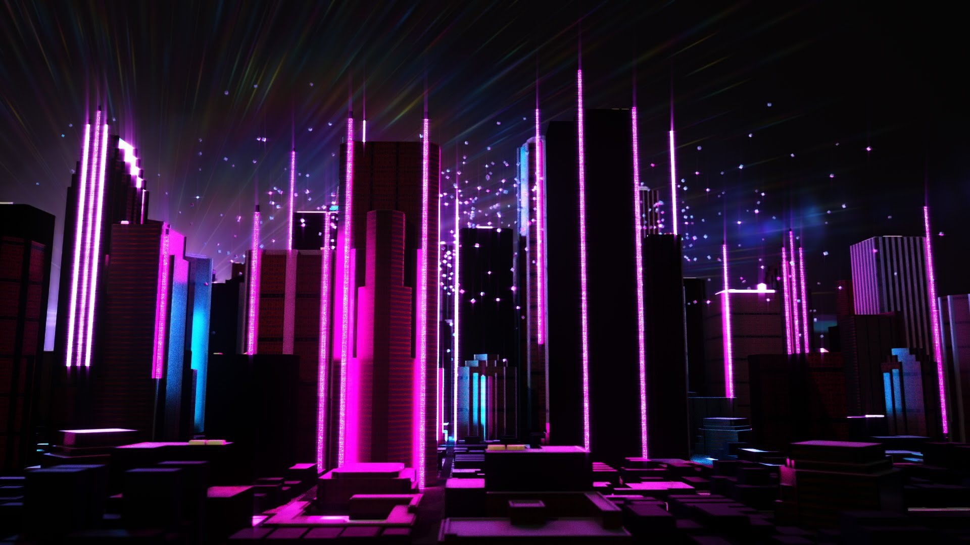 Darkwave, Synthpop, Synth, Retrowave, The city, Neon, Future, Sinti, 1080P, Electronic, Synth-pop, Skyscrapers, Synth pop, Synthwave, Music, HD Wallpaper