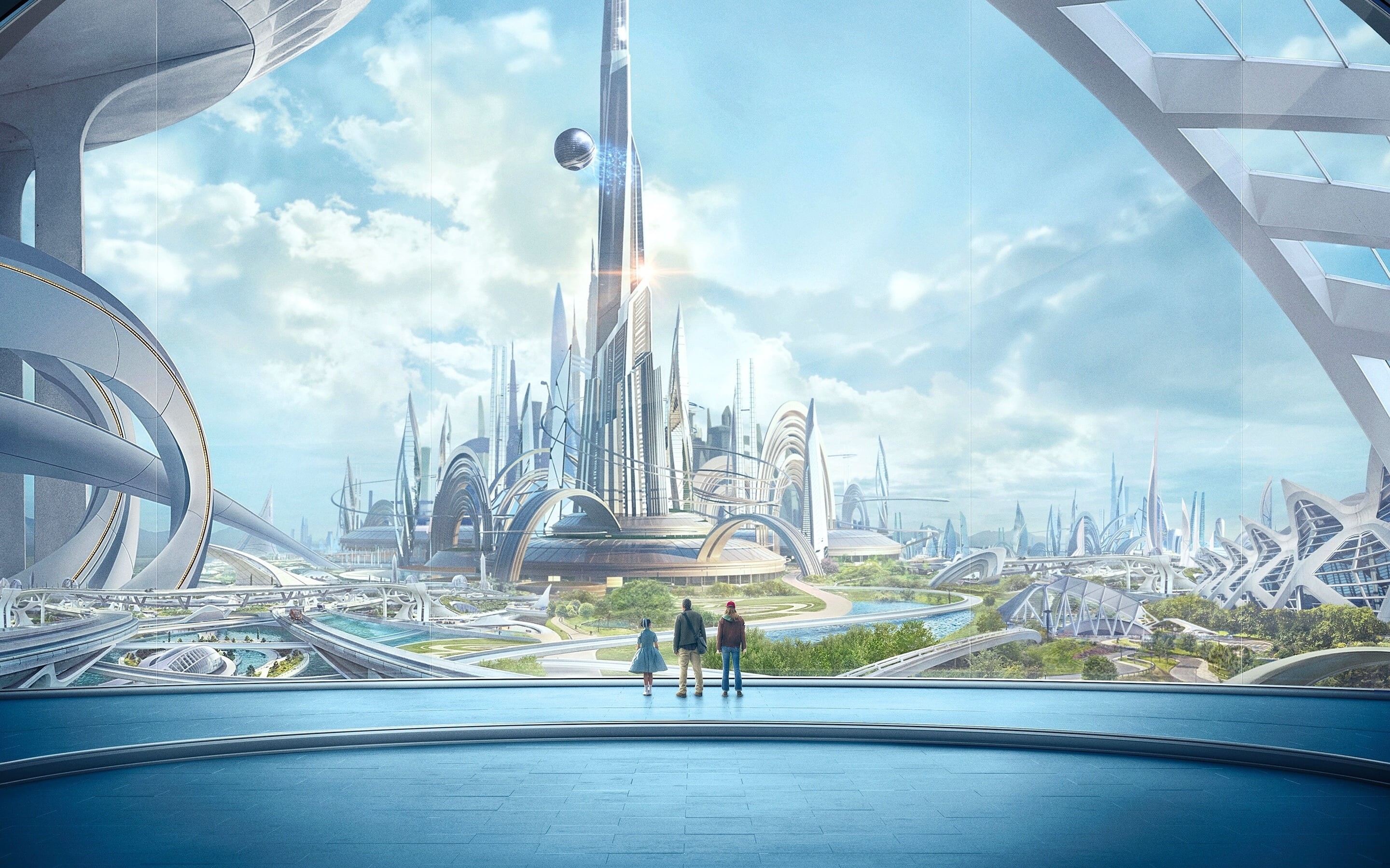 2K, men, business, built Structure, sky, futuristic, asia, adult, city Life, dubai, travel, tower, Tomorrowland, multiple Lane Highway, fiction, HD Wallpaper