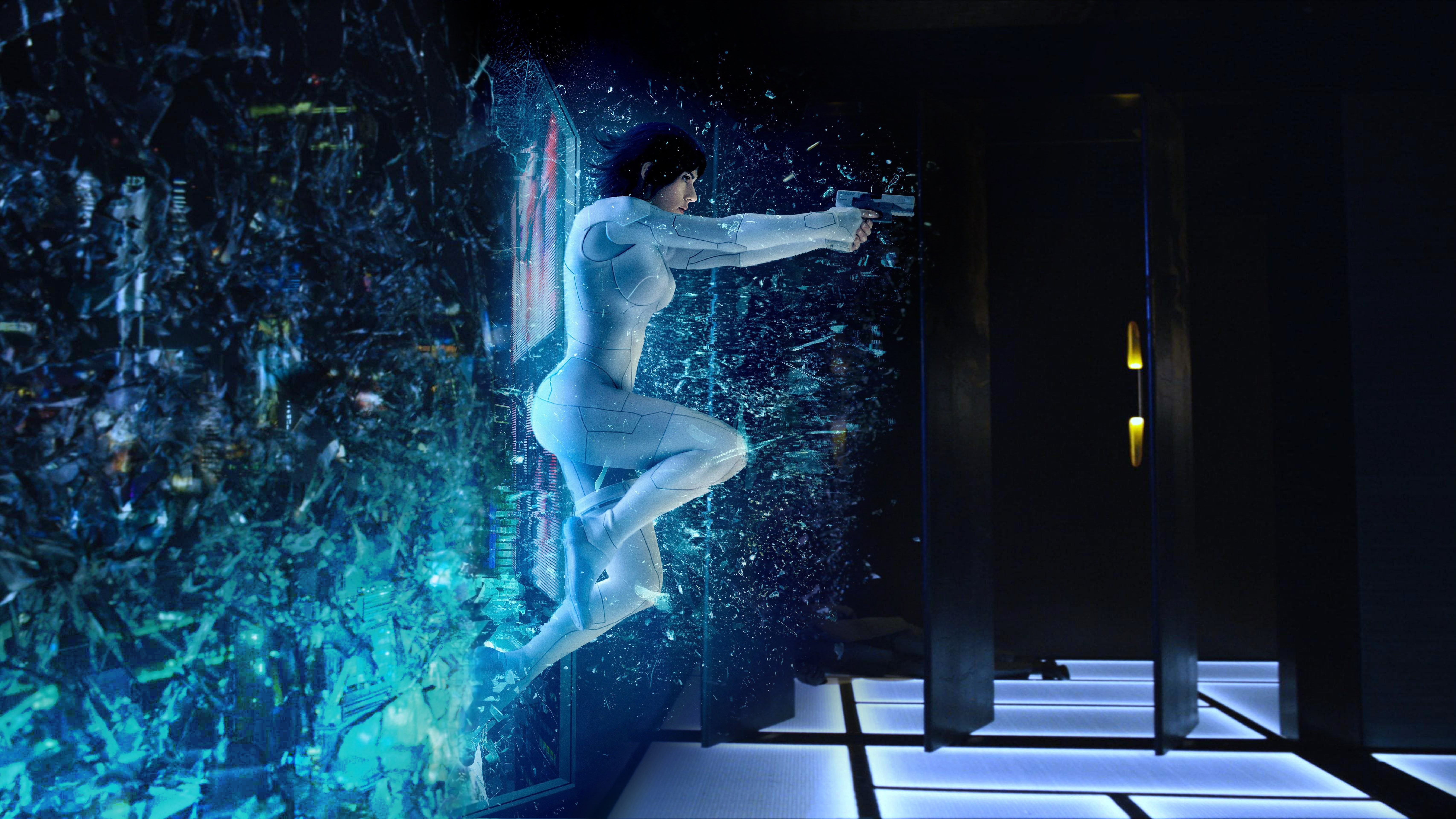 Scarlett Johansson, Kusanagi Motoko, Ghost in the Shell, Ghost in the Shell (Movie), 5K, HD Wallpaper