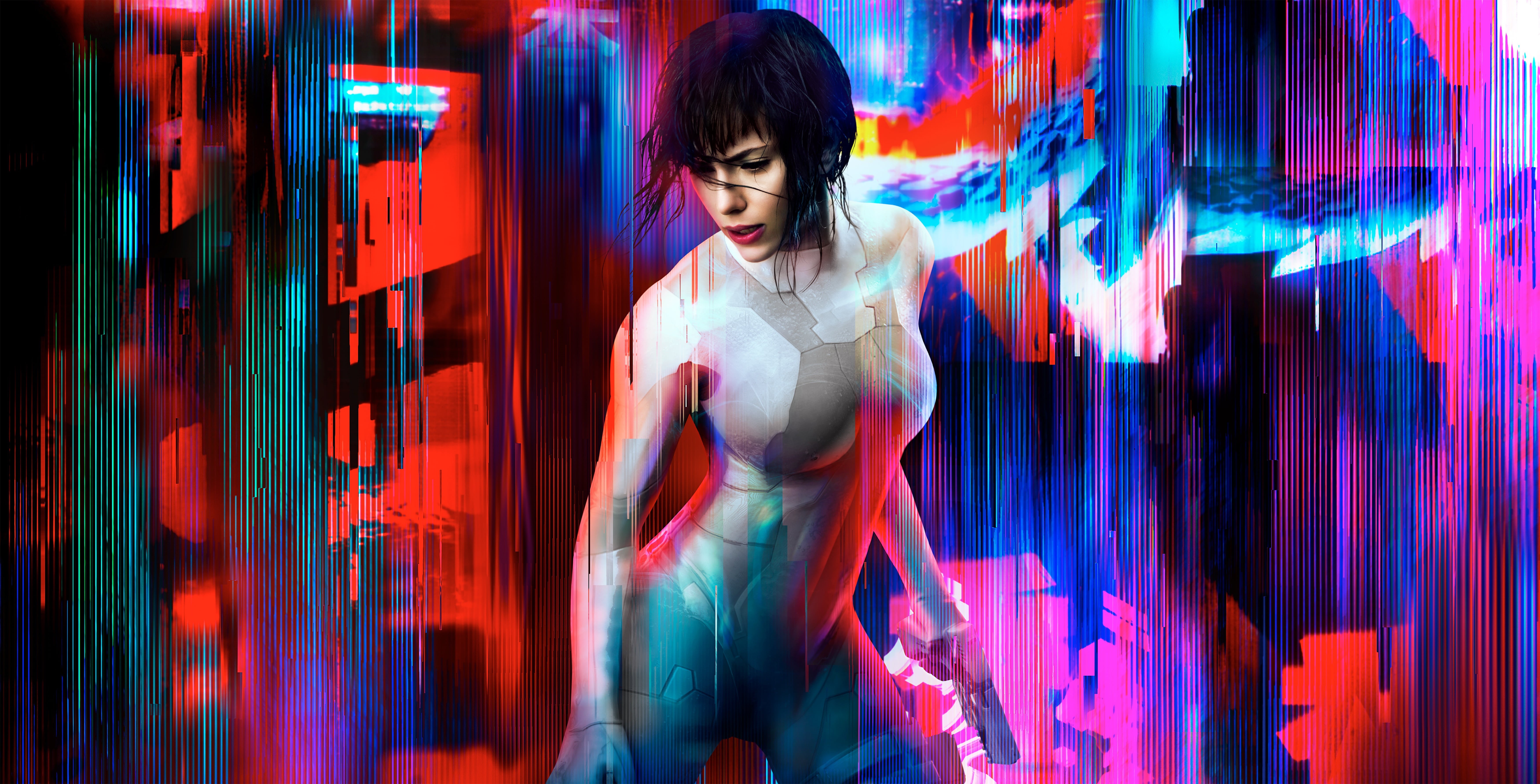 Masamune Shirow, Scarlett Johansson, GITS, Thriller, Pink, Reliance Entertainment, bangs, leisure activity, Girl, three quarter length, Beautiful, EXCLUSIVE, HD Wallpaper