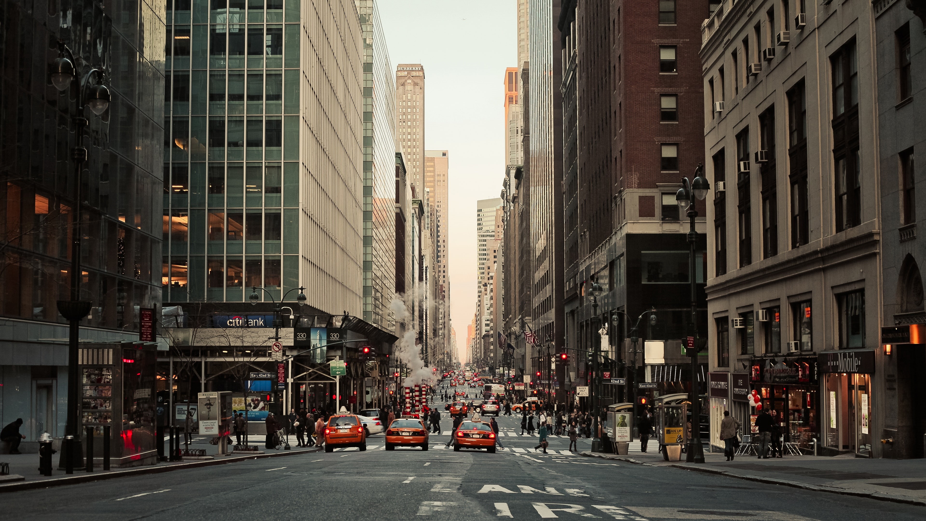 usa, downtown, manhattan, 4K, city, metropolis, new york city, street, HD Wallpaper