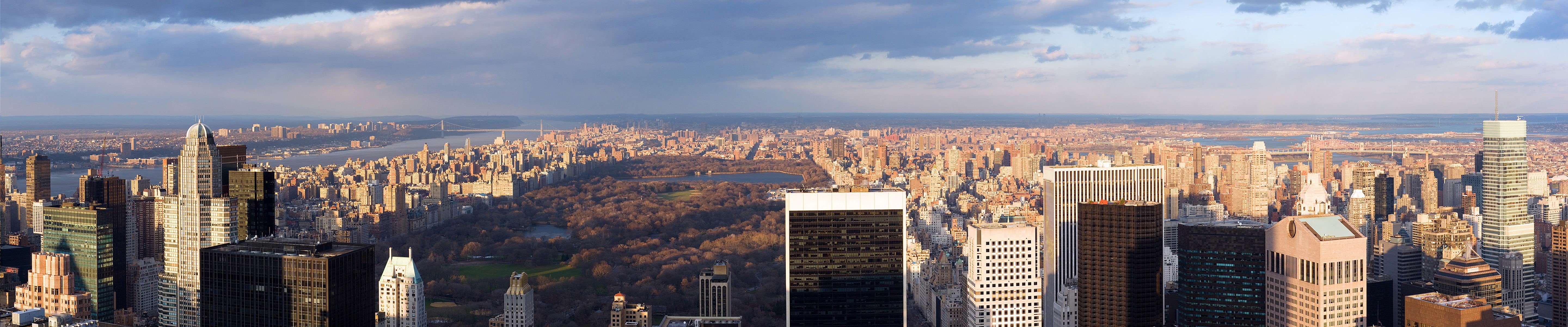central, tower, triple screen, cloud - sky, travel destinations, outdoors, sky, office building exterior, Manhattan, building, built structure, new, Central Park, HD Wallpaper