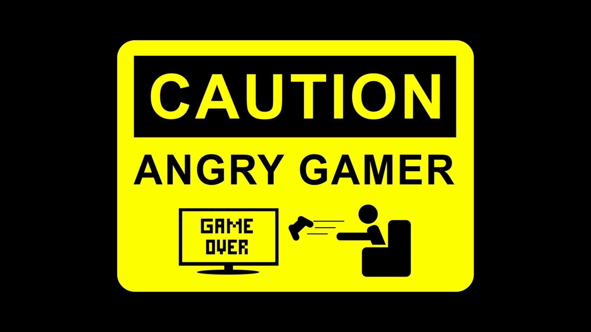 humor, gamers, sign, video games, information medium, signage, representation, text, 1080P, angry, studio shot, indoors, guidance, gamer, no people, capital letter, HD Wallpaper