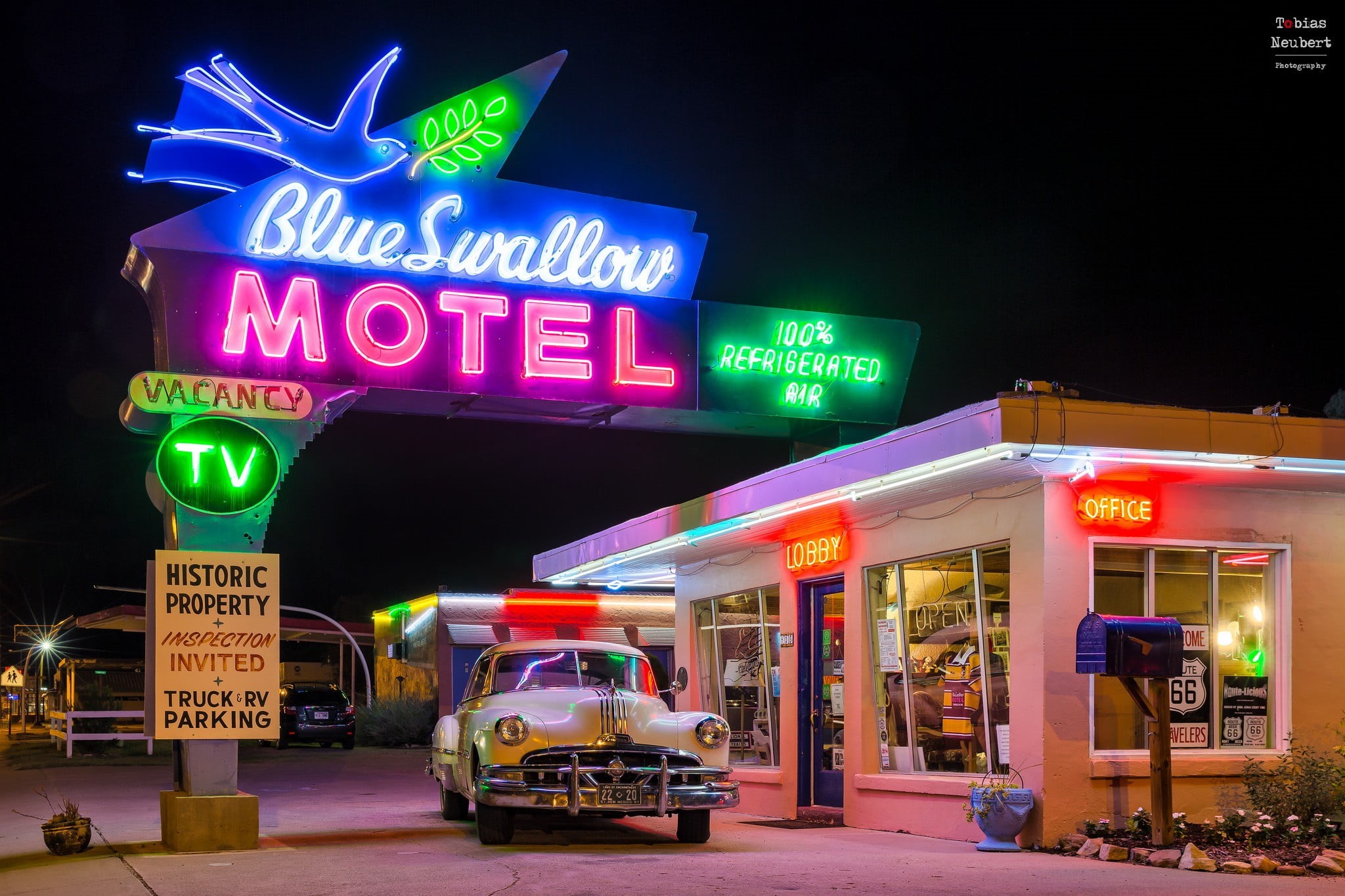 city, no people, architecture, vintage, building exterior, light, street, transportation, neon, blue, commercial sign, nightlife, mode of transportation, HD Wallpaper