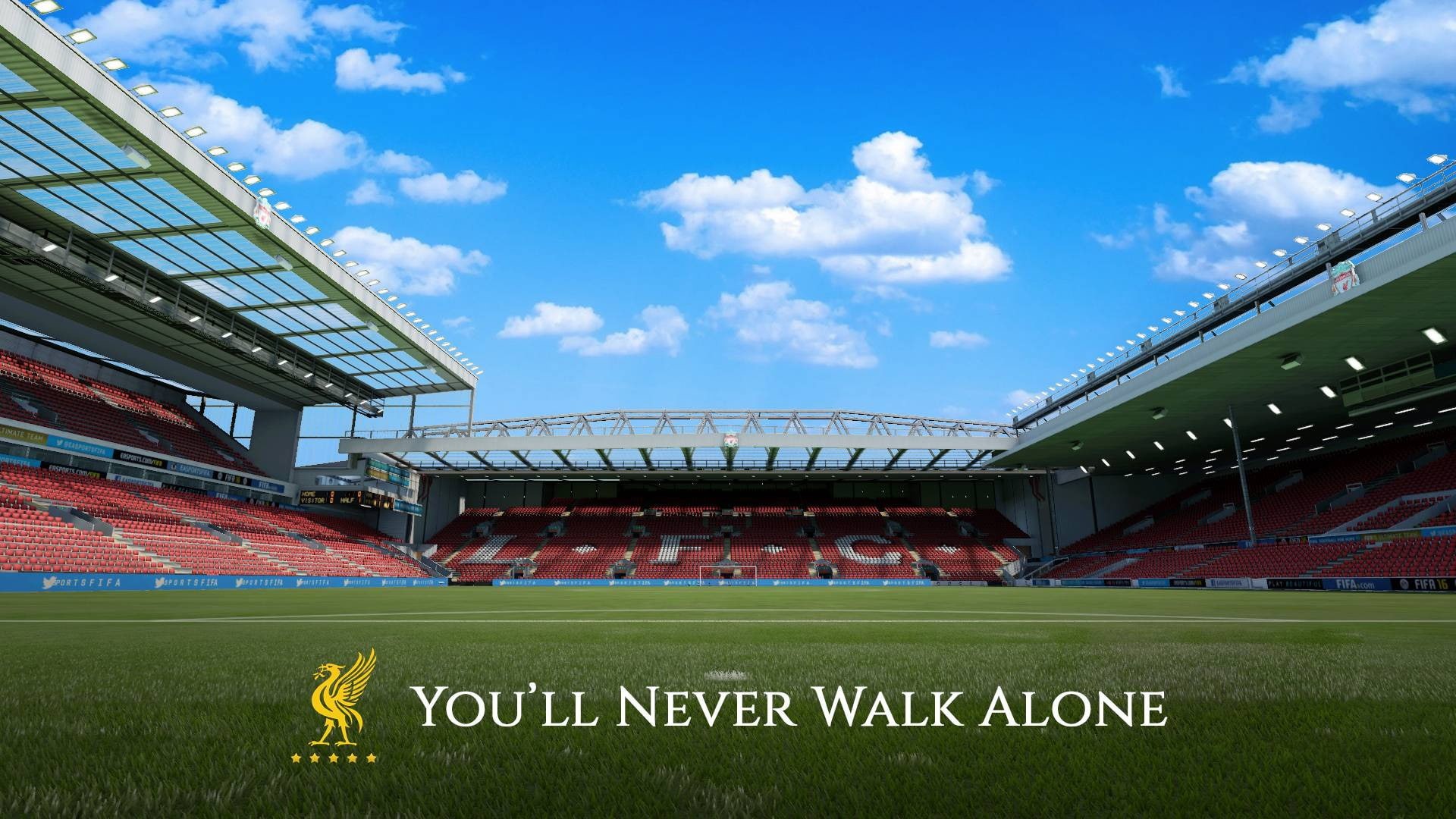 football, Liverpool FC, sport, 1080P, Anfield Road, stadium, HD Wallpaper