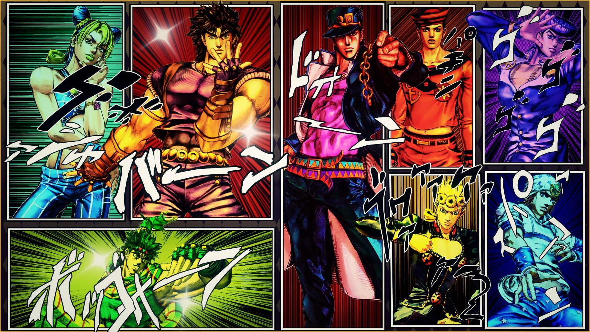 retail, representation, Giorno Giovanna, full frame, art and craft, store, Josuke Higashikata, 1080P, choice, Jotaro Kujo, Joseph Joestar, no people, abundance, HD Wallpaper