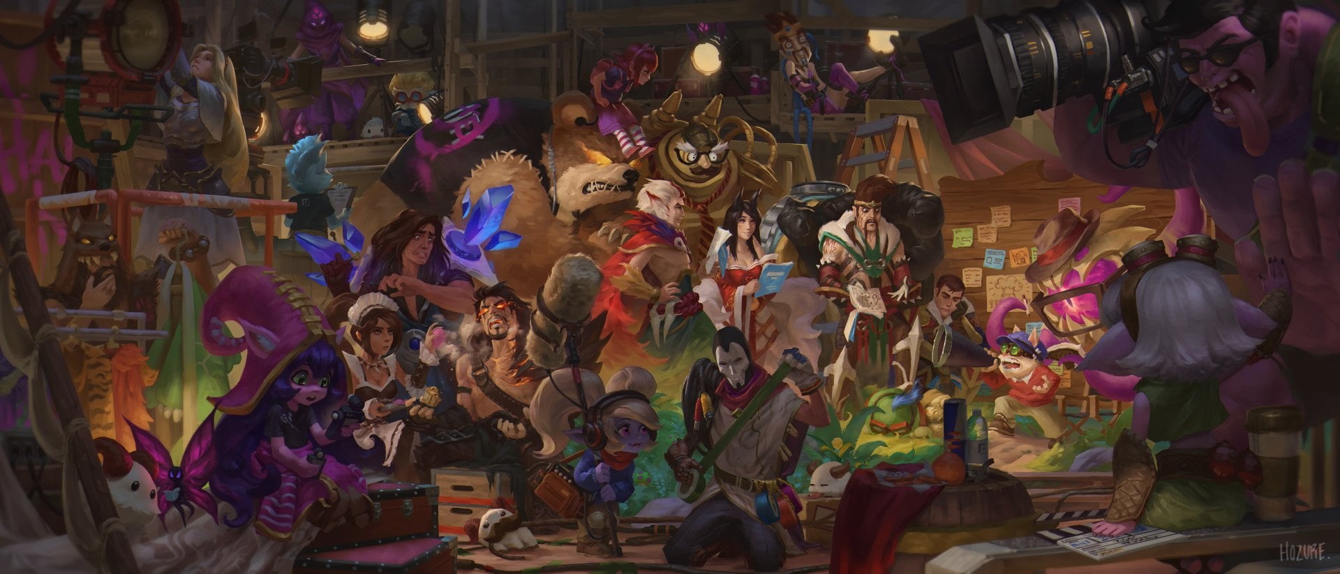 Tristana (League Of Legends), Poppy (League Of Legends), lifestyles, Nidalee (League Of Legends), 1080P, Jinx (League Of Legends), Blitzcrank (League Of Legends), HD Wallpaper