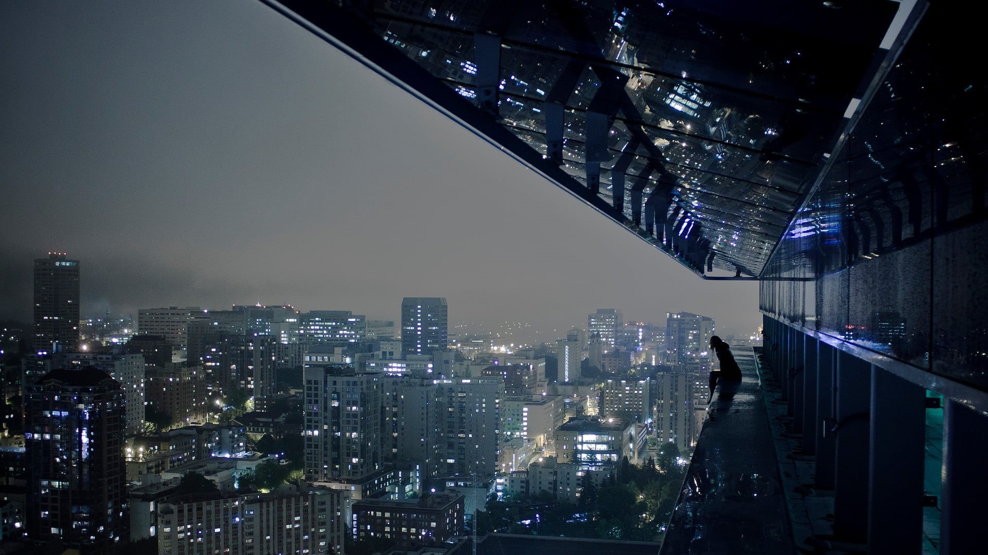 china - East Asia, landscape, japan, business, lights, office building exterior, cityscape, famous Place, nightlife, night, buildings, residential district, HD Wallpaper