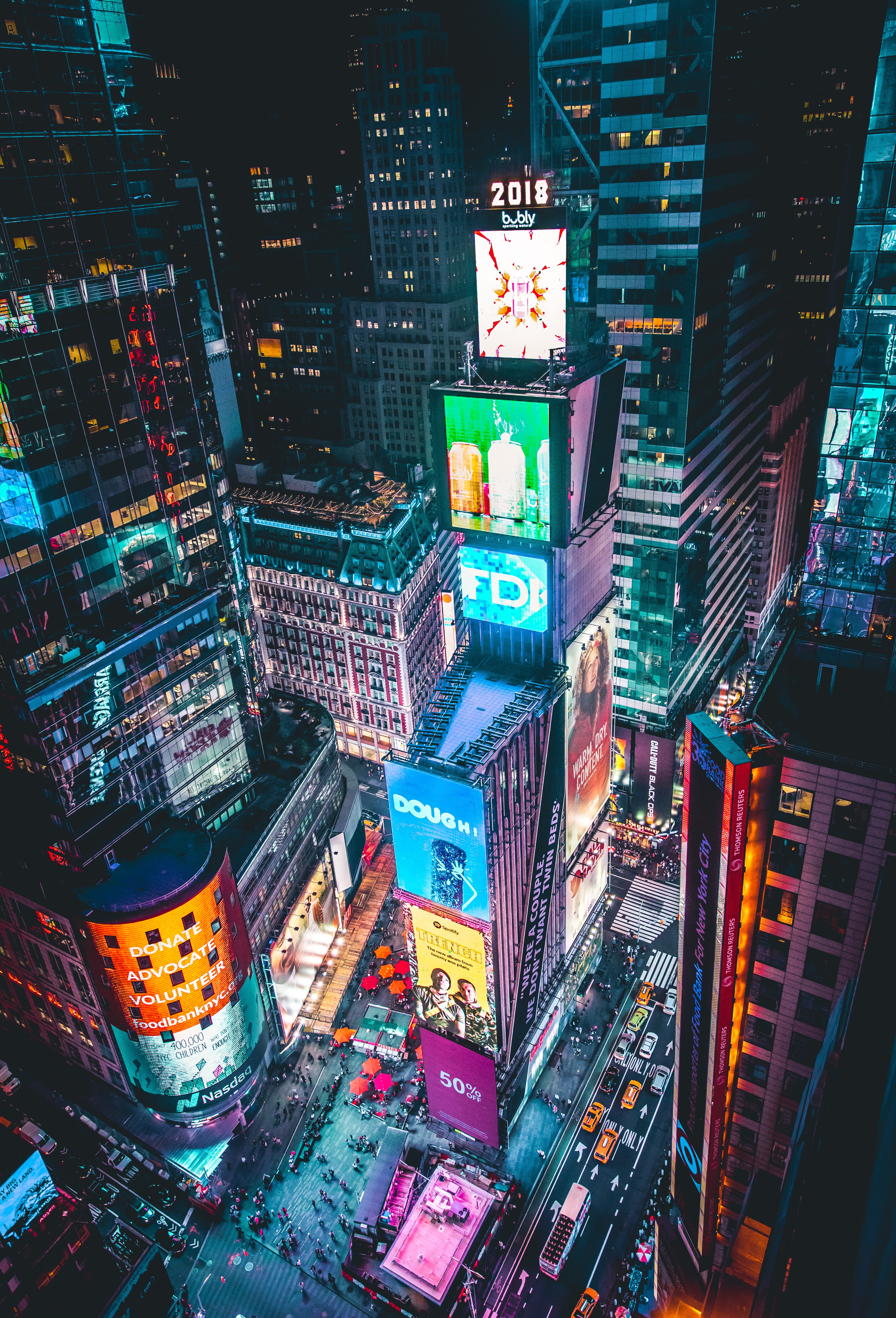 office Building, travel, screen, city, city Life, urban, traffic, square, new york, built Structure, tokyo Prefecture, illuminated, road, building, advertising, Phone HD Wallpaper