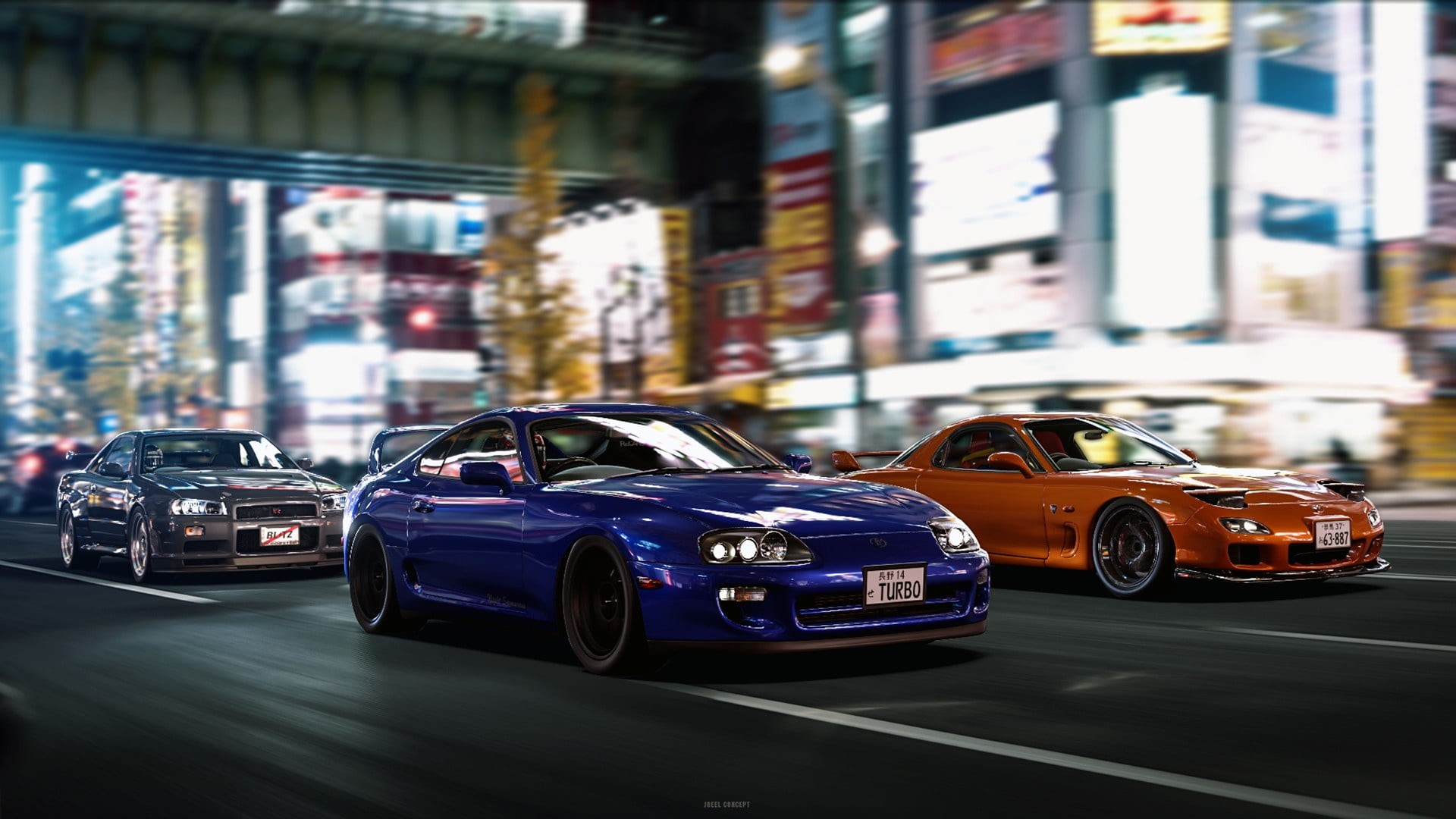 street, day, built structure, road, Mazda, transportation, land vehicle, motion, illuminated, 1080P, architecture, car, no people, building exterior, outdoors, HD Wallpaper