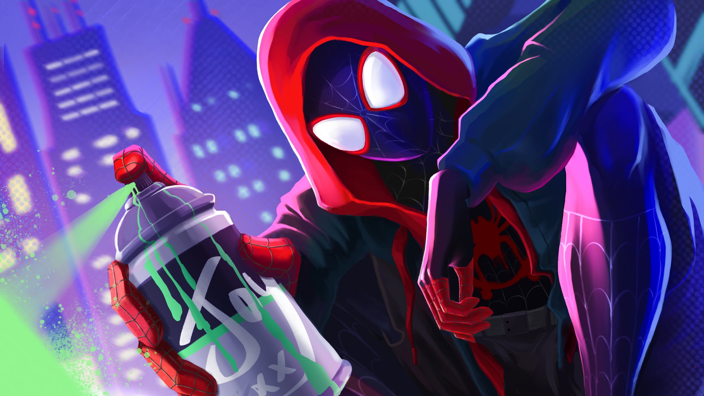 Miles Morales, Spider-Man, Movie, 2K, Spider-Man: Into The Spider-Verse, HD Wallpaper