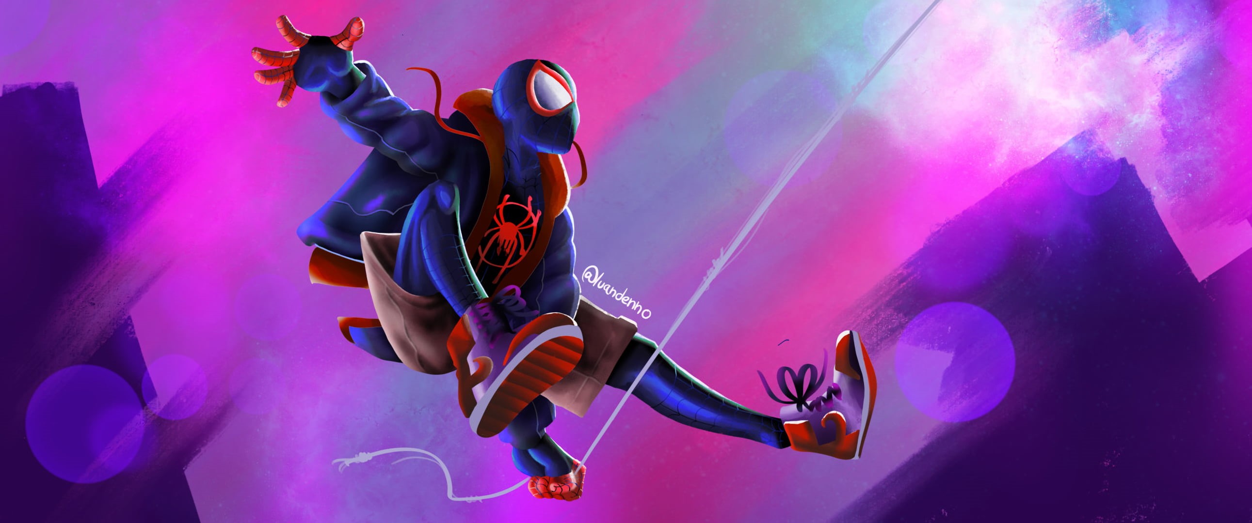 2K, Spider-Man, Movie, Marvel Comics, Spider-Man: Into The Spider-Verse, Miles Morales, HD Wallpaper