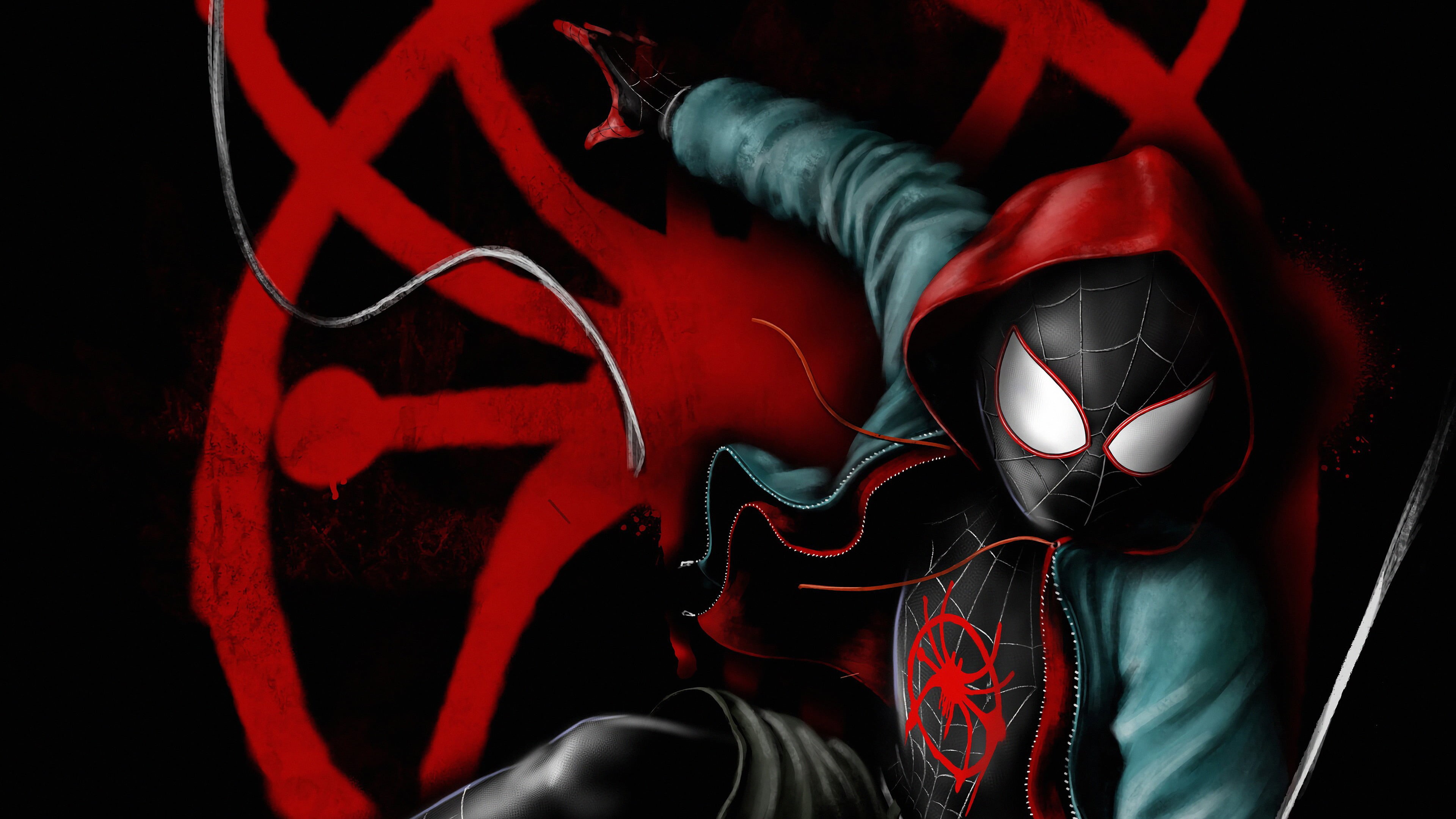 4K, Movie, Miles Morales, Spider-Man, Spider-Man: Into The Spider-Verse, Marvel Comics, HD Wallpaper