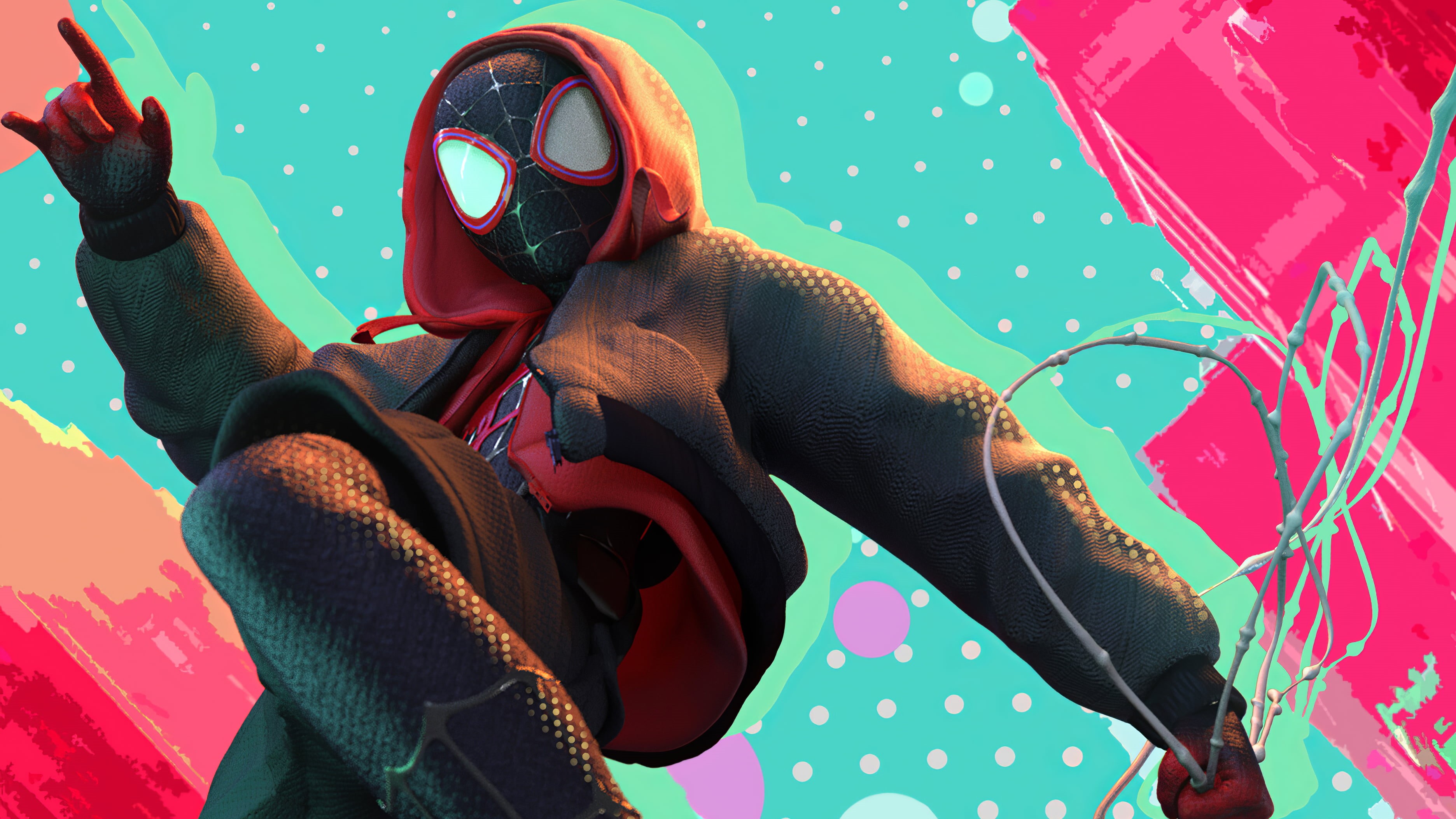 Movie, Spider-Man: Into The Spider-Verse, Spider-Man, Miles Morales, 2K, Marvel Comics, HD Wallpaper