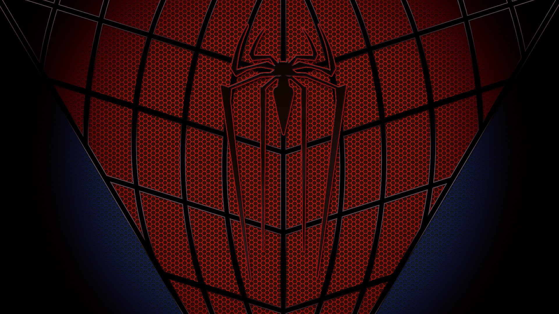 marvel, cartoon/comic, hd, man, logo, spider, red, 1080P, HD Wallpaper