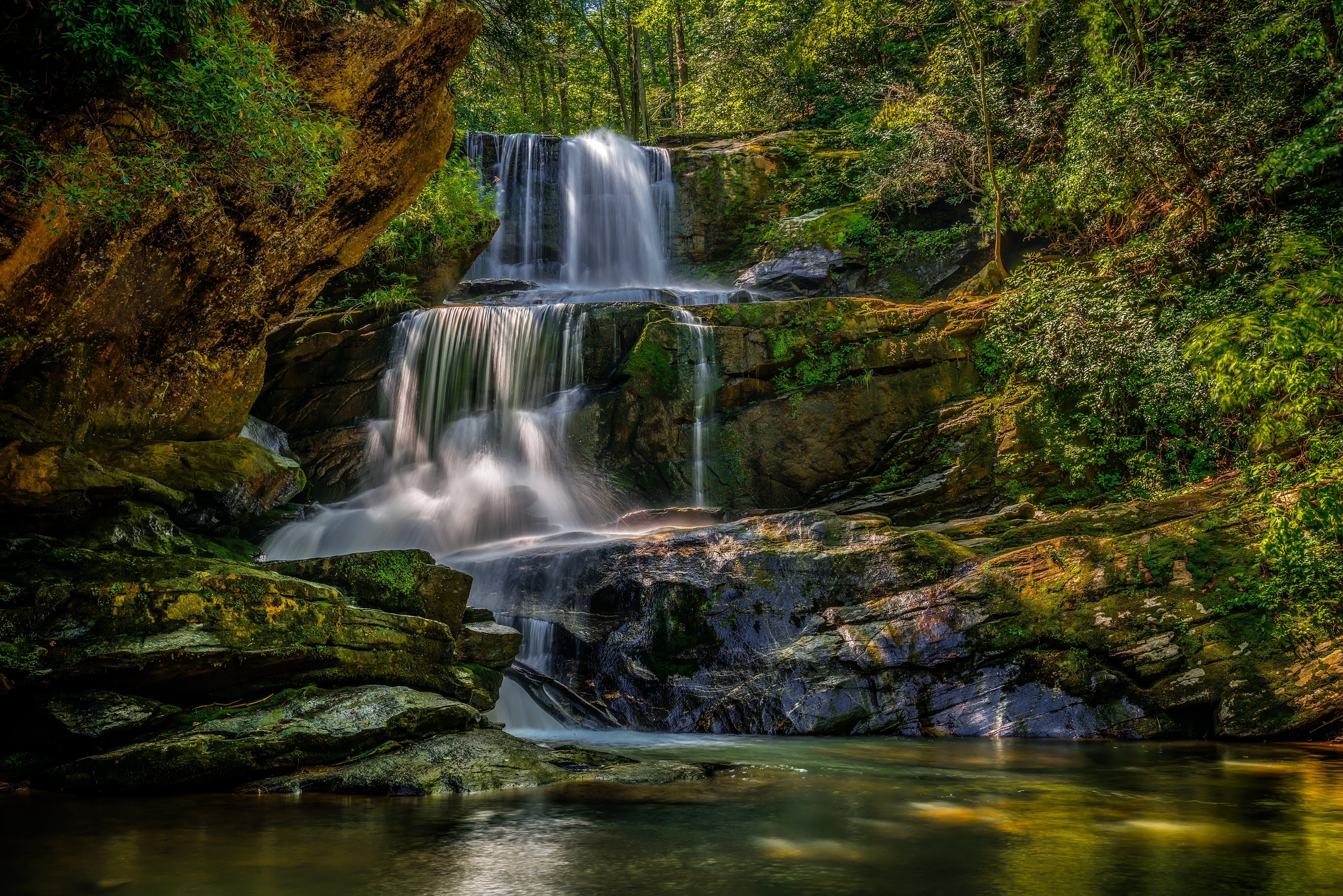 river, North Carolina, north, Rocks, waterfalls, 5K, carolina, saluda, tropical Rainforest, Saluda, Landscape, falling, freshness, Saluda  North Carolina, HD Wallpaper